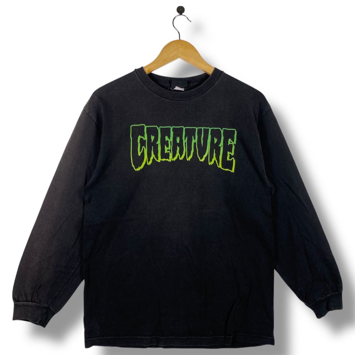 Creature Skateboards × Vintage Vintage 00's CREATURE SKATEBOARDS Logo Longsleeve Graphic Size US L / EU 52-54 / 3 - 1 Thumbnail