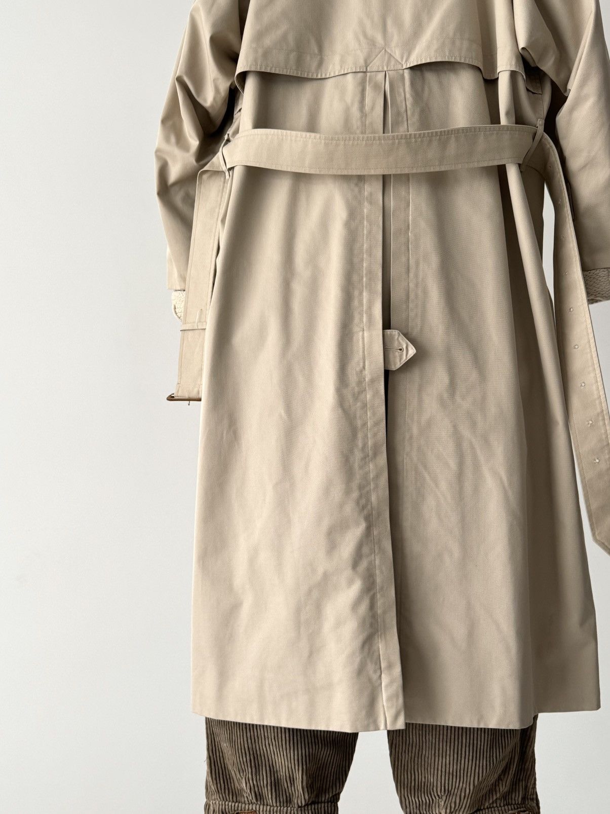 Burberry × Vintage Vintage 90s Burberrys Women’s Nova Check Beige Trench Coat Size M / US 6-8 / IT 42-44 - 8 Thumbnail