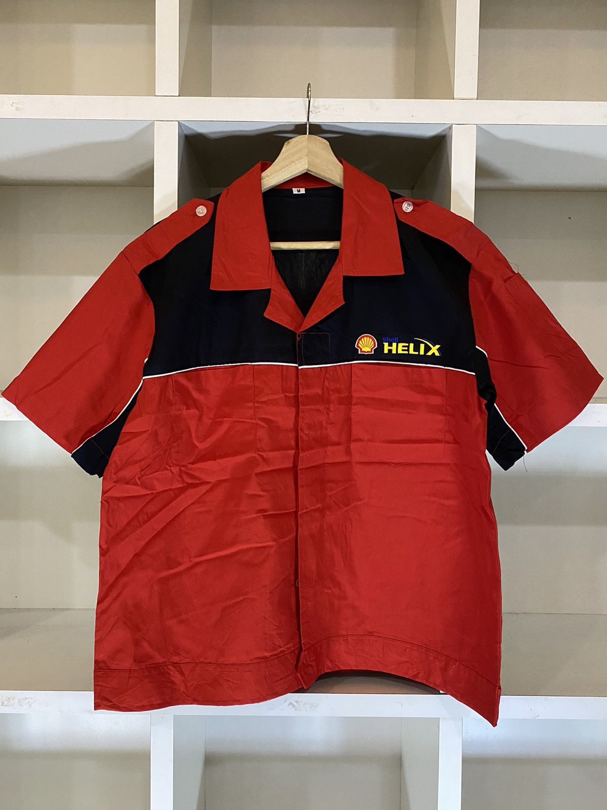 Helix × Vintage Vintage Shell Helix Service Centre Worker Shirt Size US M / EU 48-50 / 2 - 1 Thumbnail