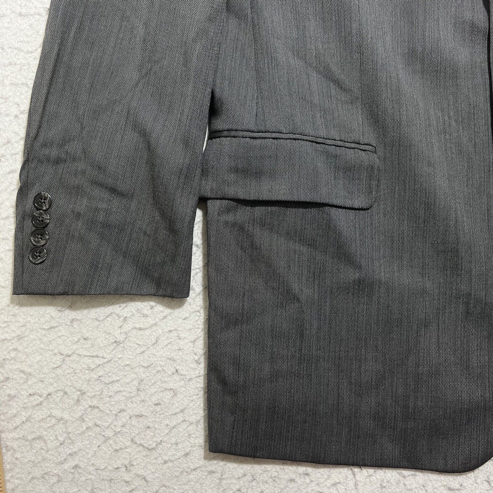 Joseph Abboud Joseph Abboud Worsted Wool Gray Suit Jacket Nordstrom USA Size 44L - 4 Thumbnail