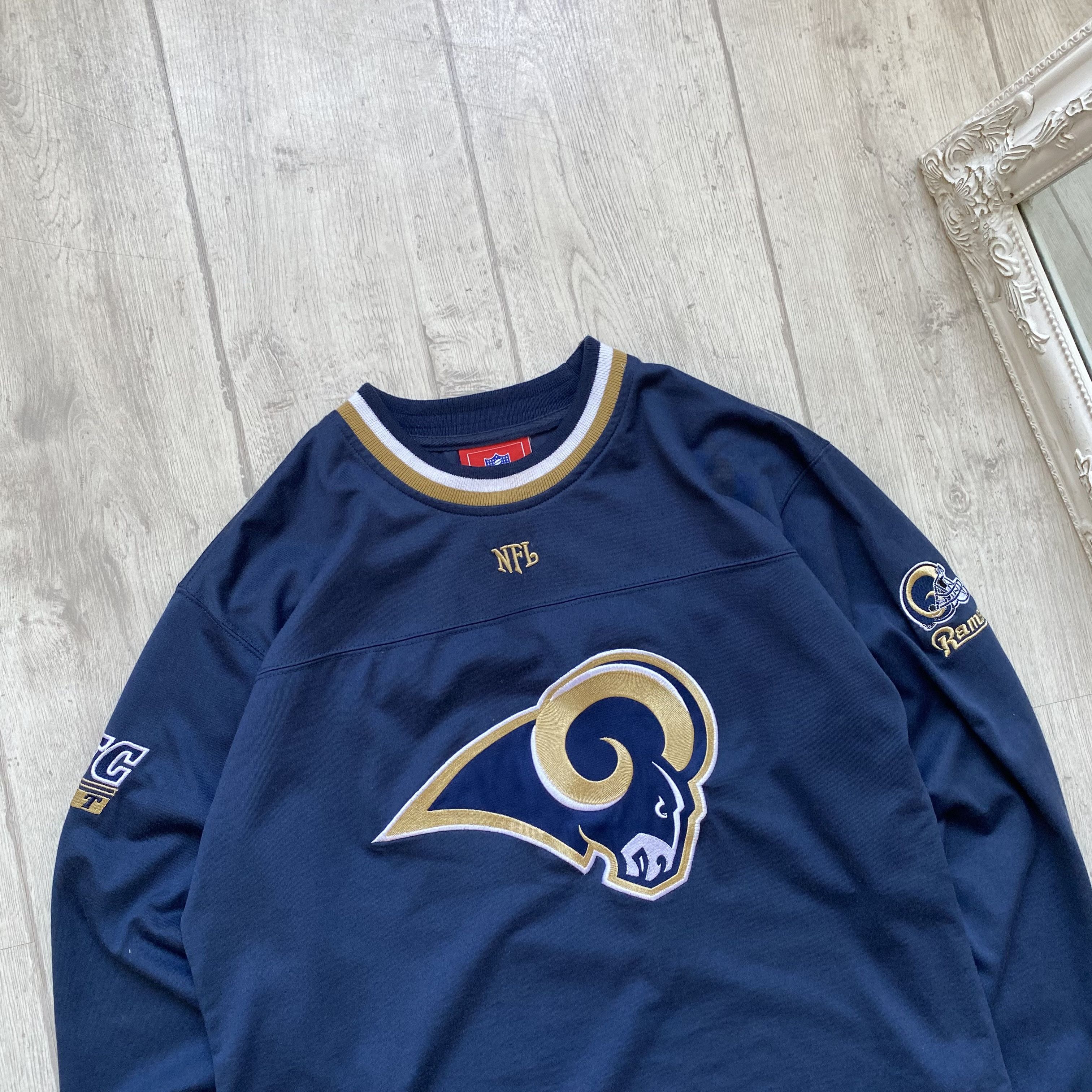 NFL 🏈 Vintage NFL ST. Louis Rams jersey heavy long sleeve Size US M / EU 48-50 / 2 - 2 Thumbnail