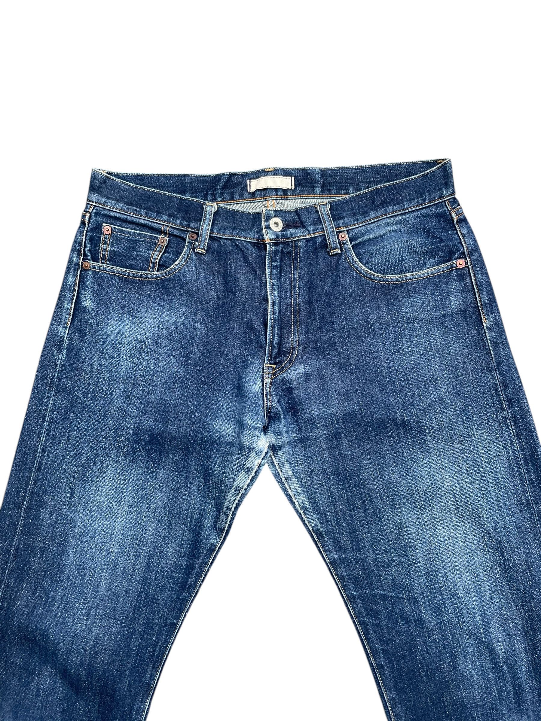 Japanese Brand Uniqlo Kaihara Redline Selvedge Denim Size US 35 - 2 Thumbnail