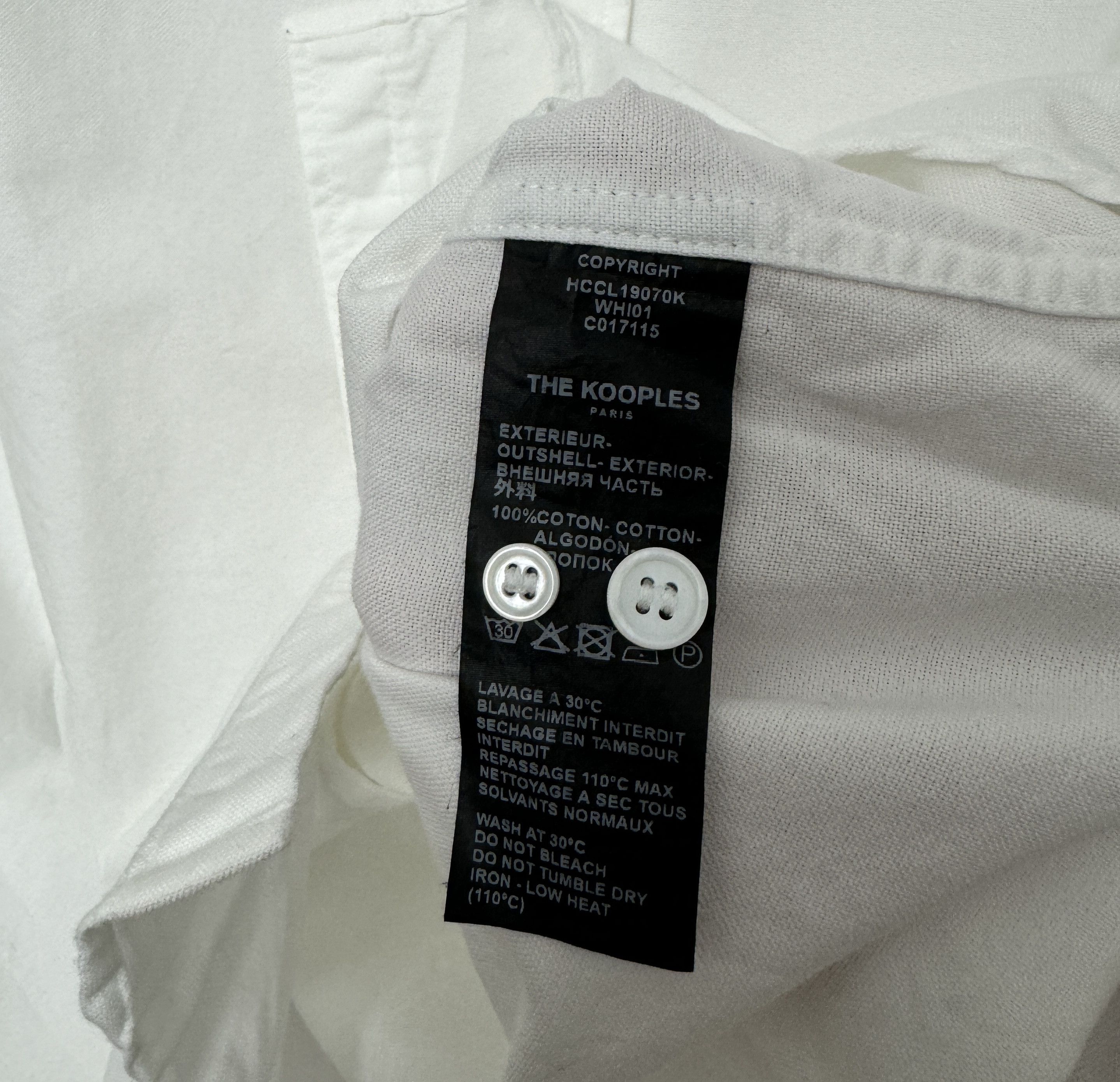The Kooples The Kooples Paris Skull Badge Shirt Button Front Size S Size US S / EU 44-46 / 1 - 6 Thumbnail