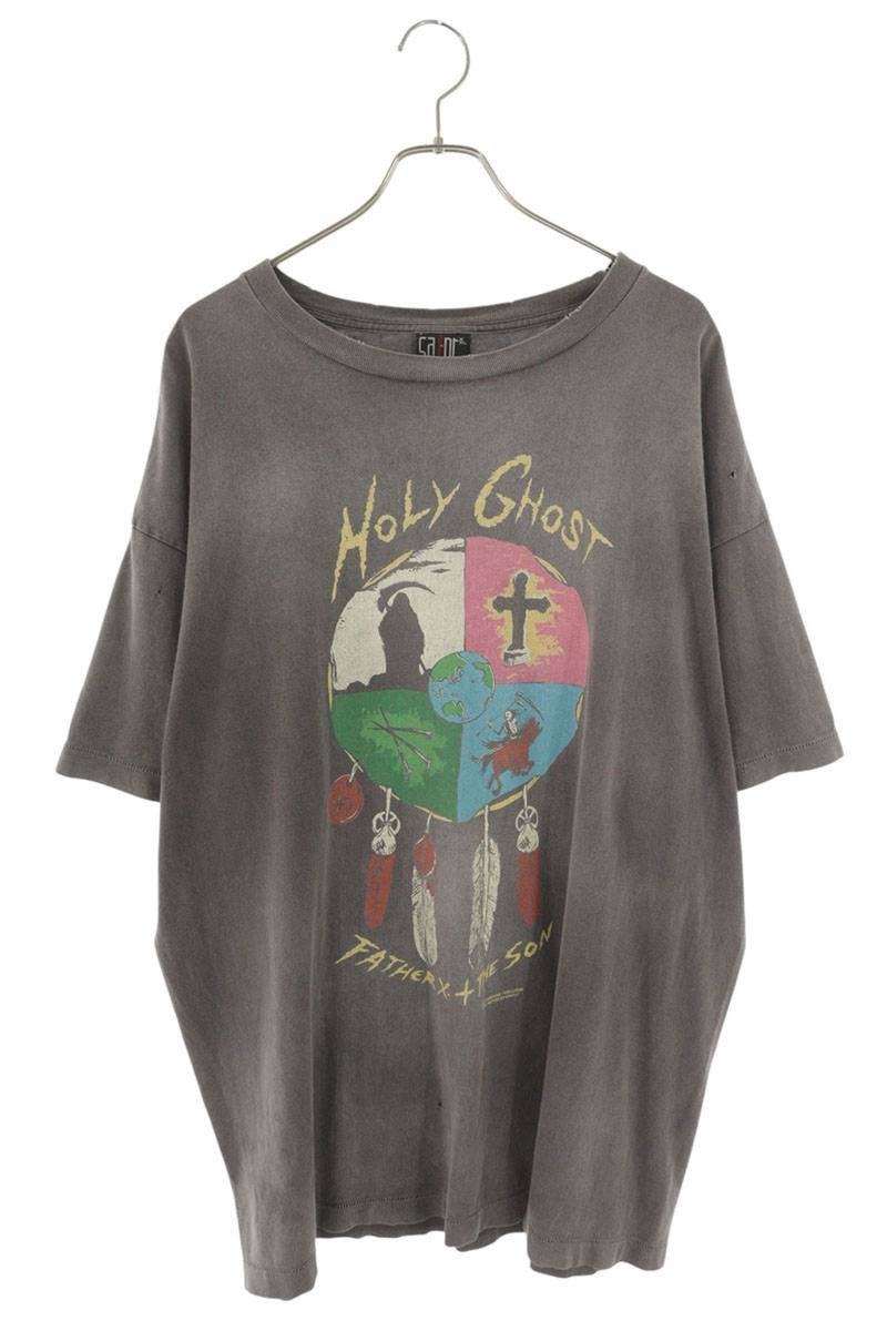 Saint Michael SAINT MICHAEL HOLY GHOST Vintage Print Tee Black Size XXL Size US XXL / EU 58 / 5 - 1 Thumbnail