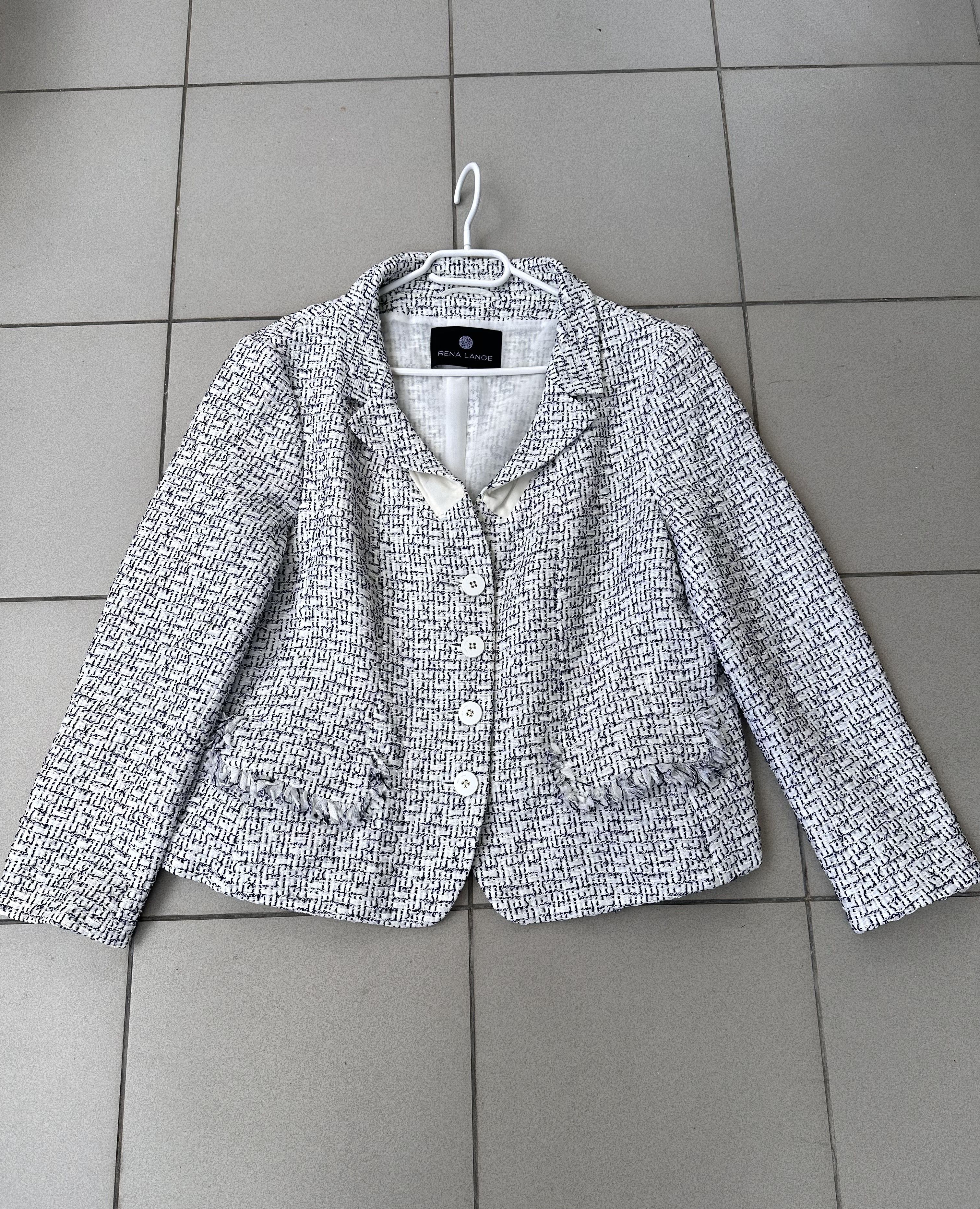 Designer Rena Lange women blazer jacket Size L / US 10 / IT 46 - 10 Thumbnail