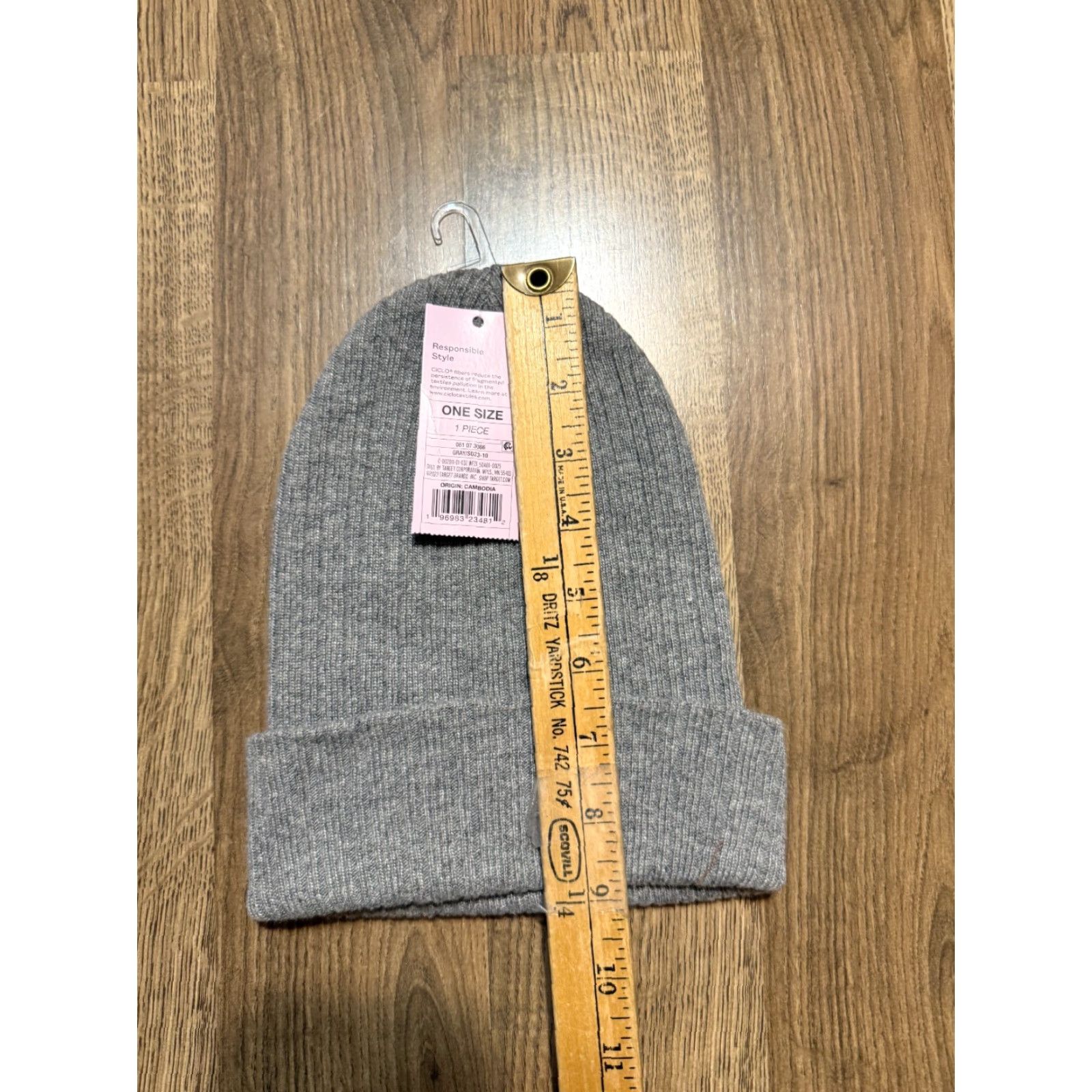 Vintage Wild Fable Hats Winter Cap Gray One Size New with Tag Beanie Womens Knit Polyester Stretch Modern Casual Adjustable Boy? Size ONE SIZE - 6 Thumbnail