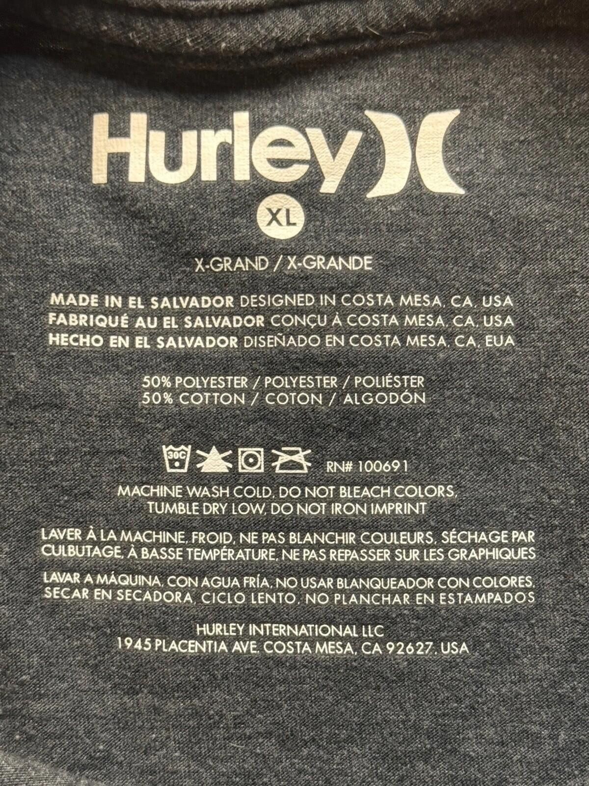 Hurley Hurley Tee Gray Long Sleeve Crew Neck Men's Size Med 763 Size US M / EU 48-50 / 2 - 4 Thumbnail