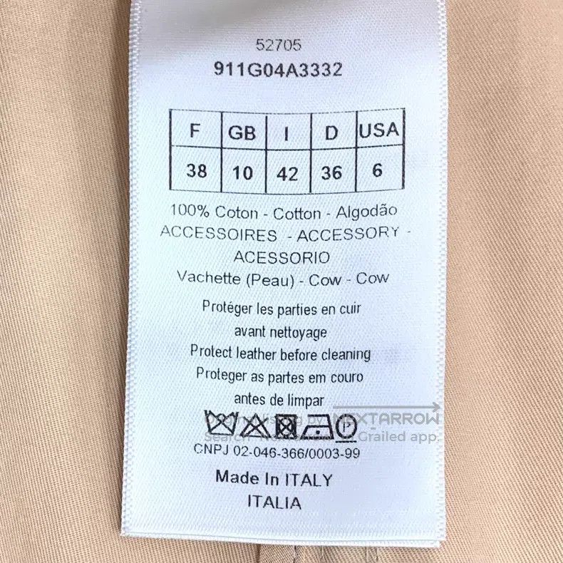 Dior Dior Brown cotton lapel double-breasted sleeveless windbre Size XS / US 0-2 / IT 36-38 - 7 Thumbnail