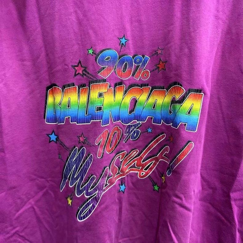 Balenciaga Balenciaga Destroy Rainbow Short Sleeve o Size US XS / EU 42 / 0 - 3 Thumbnail