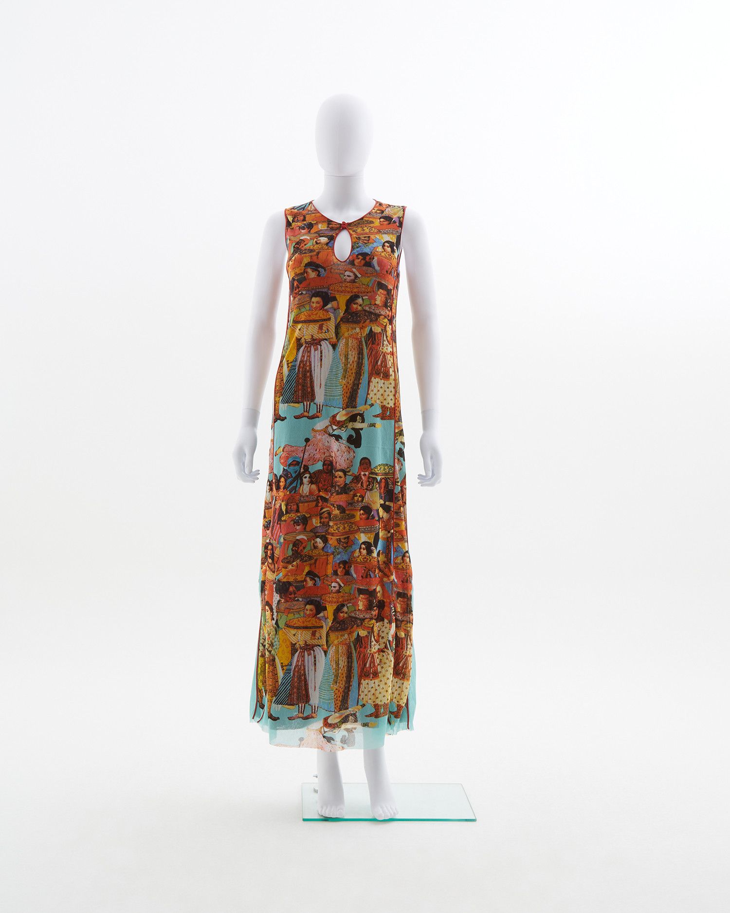 Jean Paul Gaultier Jean Paul Gaultier 90's Asian print mesh maxi dress Size S / US 4 / IT 40 - 1 Thumbnail