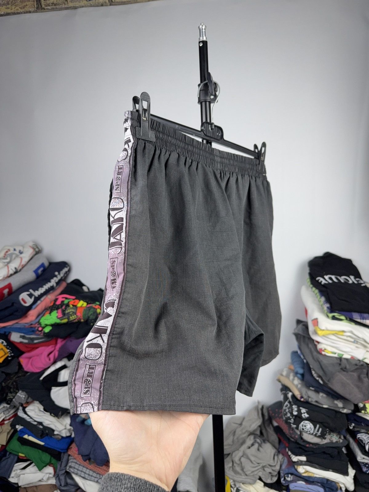 Vintage 90s Retro JAKO Sport Logo Tape Soccer Training Shorts S-M sz Size US 33 - 6 Thumbnail