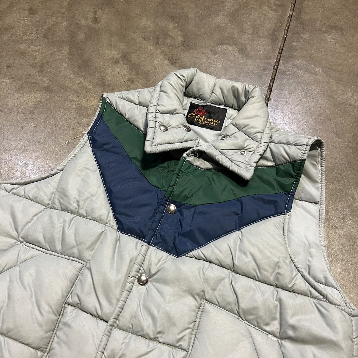 Vintage Vintage Striped Puffer Vest Western Rodeo Quilted 70s 80s Size US M / EU 48-50 / 2 - 4 Thumbnail