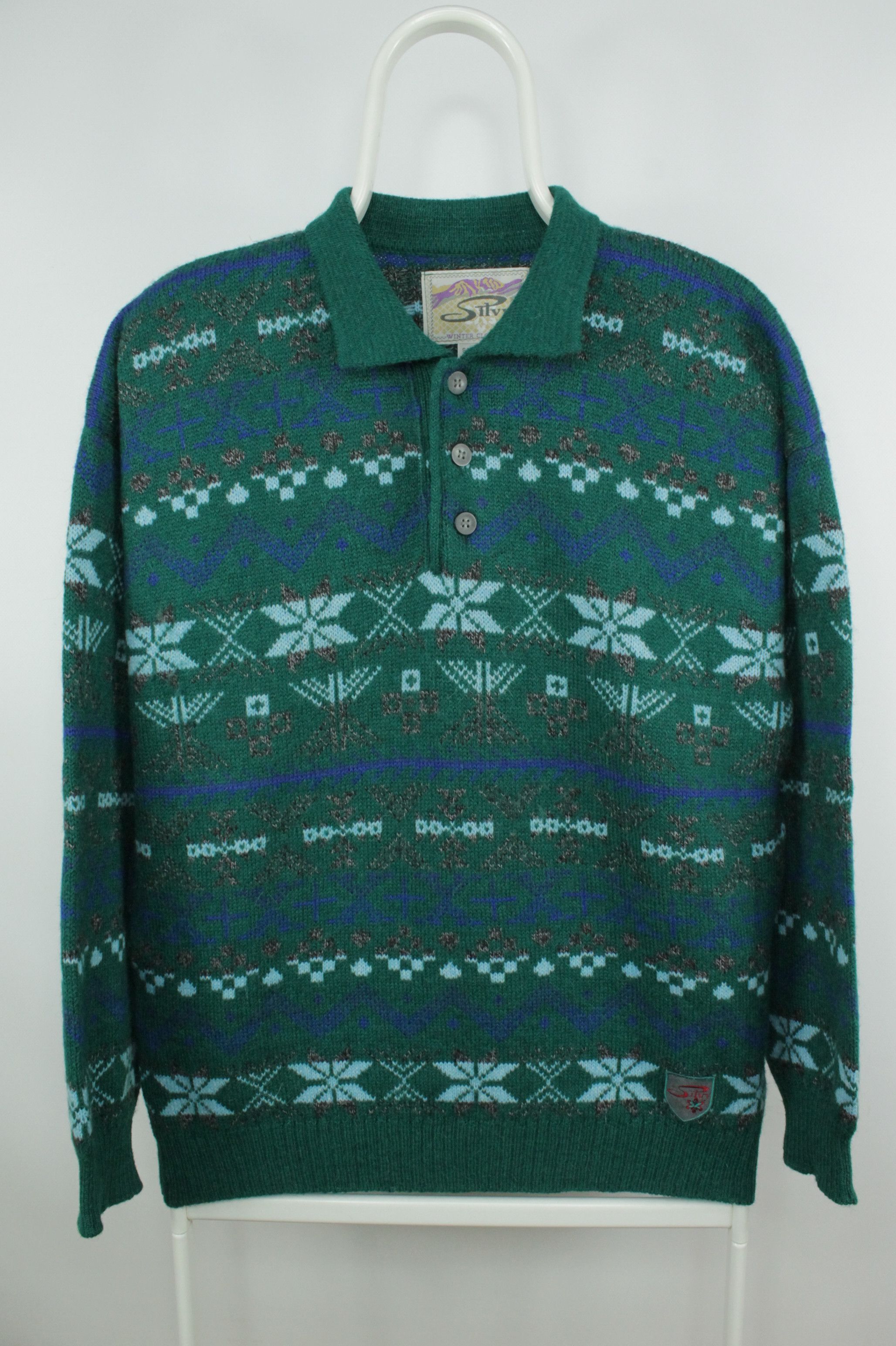 Vintage RARE Vintage Silvy Winter Clothing Alpaca Sweater Pullover Size US S / EU 44-46 / 1 - 1 Thumbnail