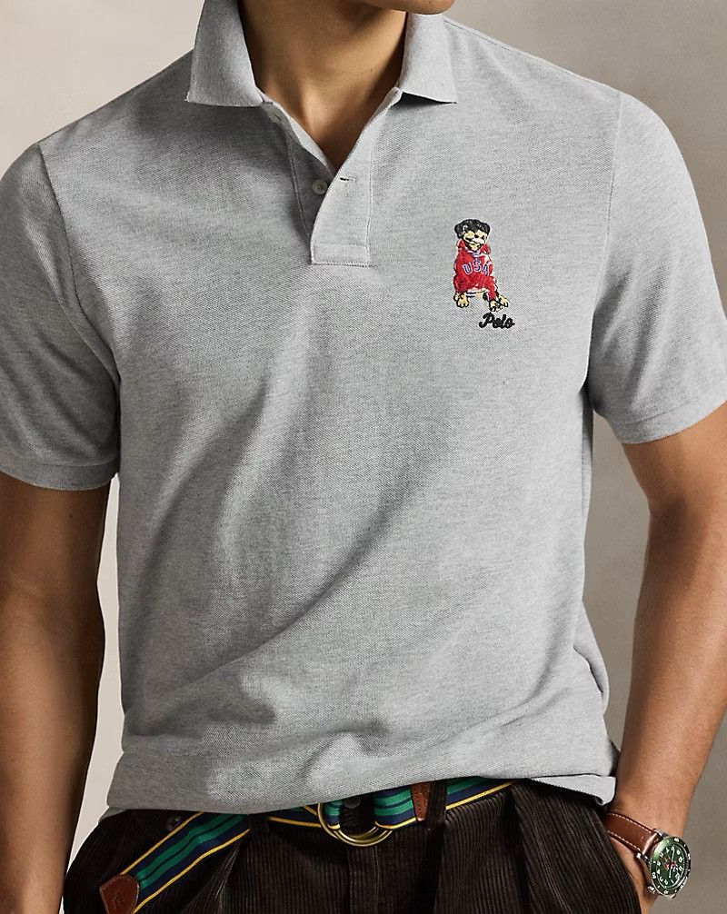 Polo Ralph Lauren Polo Ralph Lauren Classic Fit Dog-Embroidered Shirt Sz Large Size US L / EU 52-54 / 3 - 4 Thumbnail