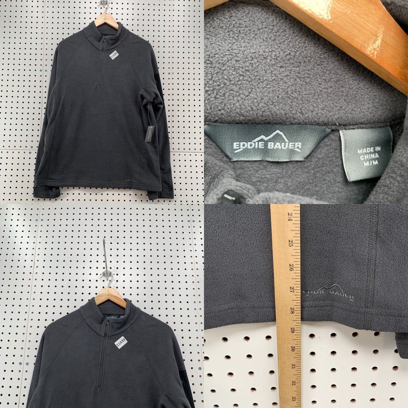 Eddie Bauer VINTAGE Eddie Bauer Fleece 1/4 Zip Sweater Gray Mens M Pullover Size US M / EU 48-50 / 2 - 8 Thumbnail