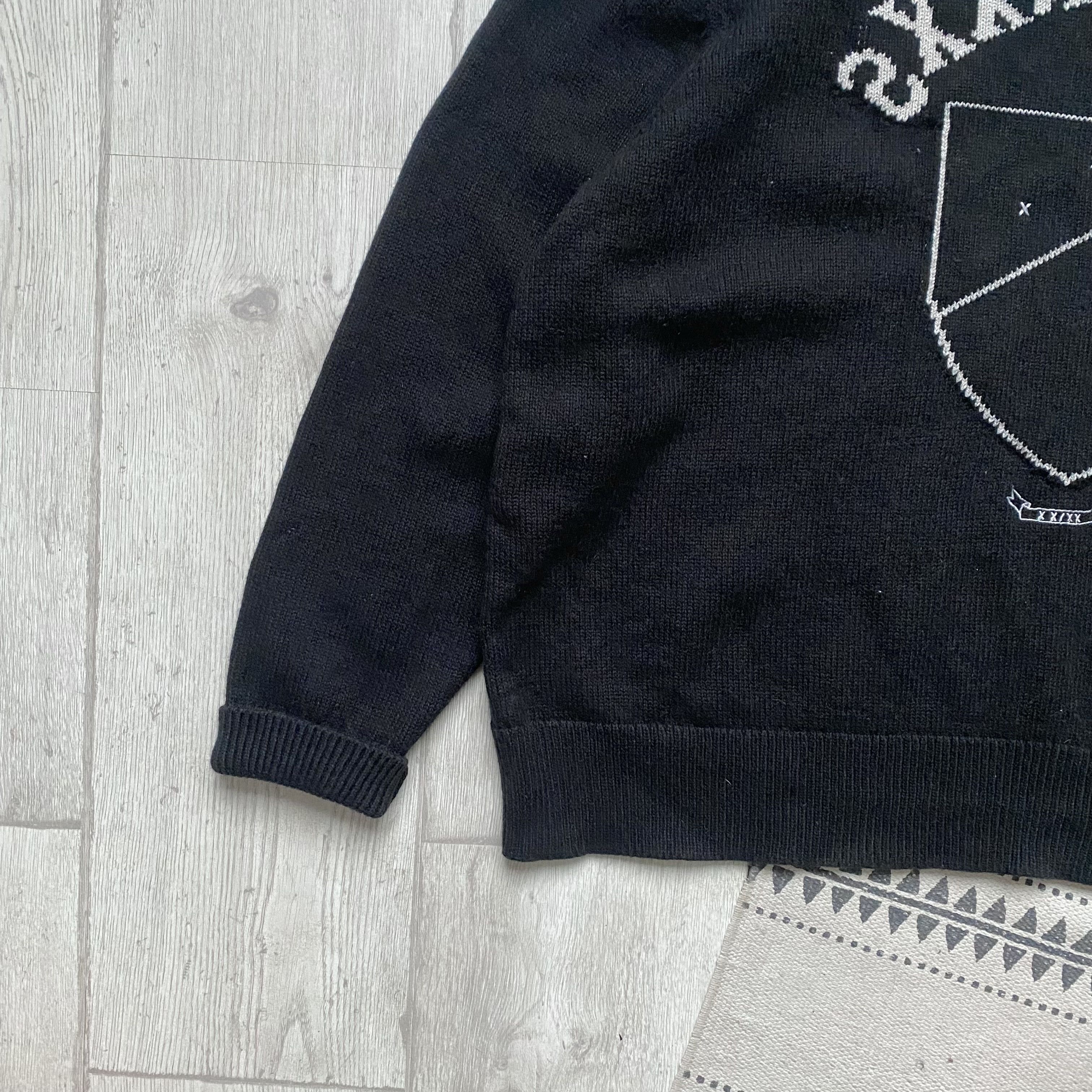 Allsaints Avant-garde Wool Allsaints knit Boxy Sweater Big Logo Cos Size US M / EU 48-50 / 2 - 5 Thumbnail