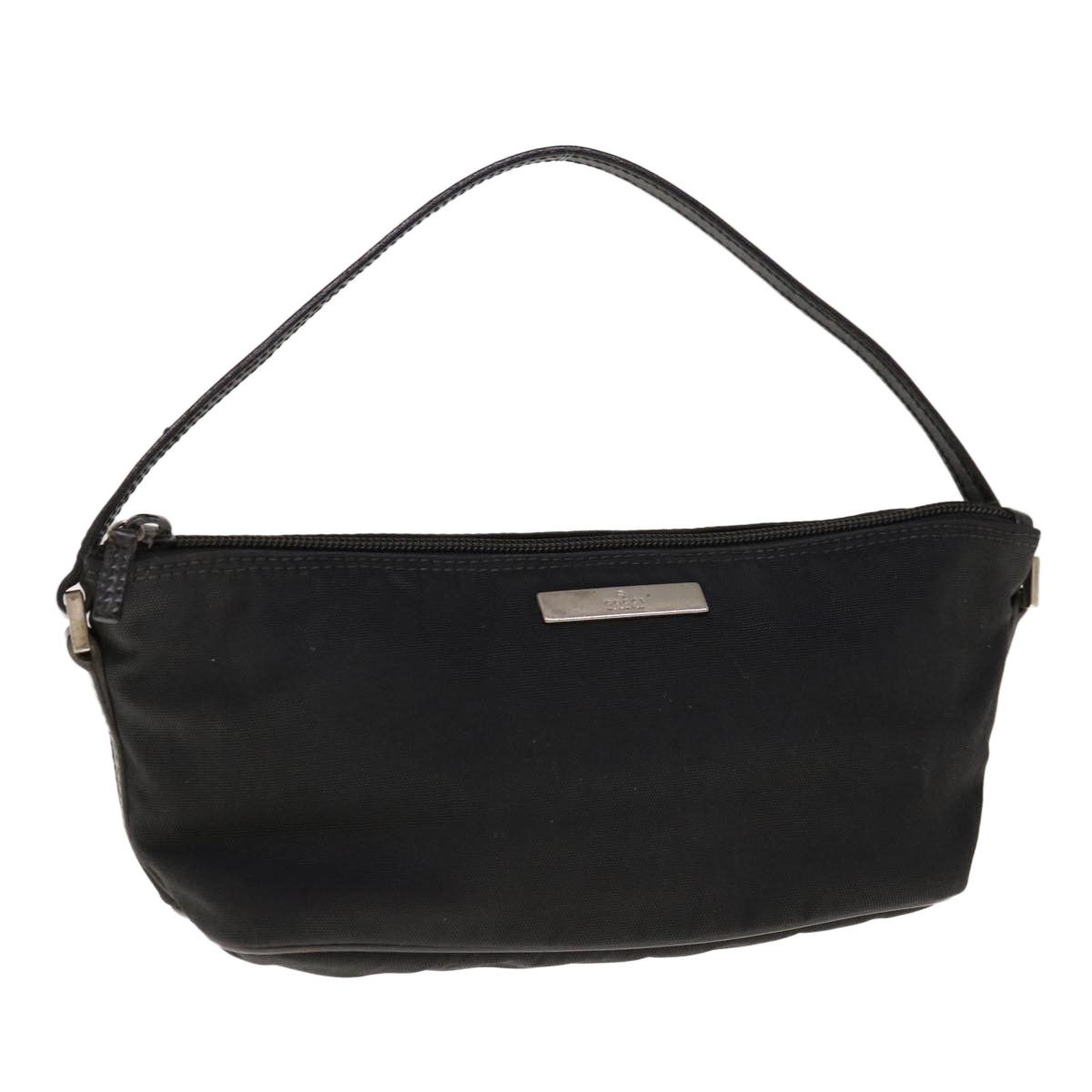 image of Gucci Accessory Pouch Canvas Black 039 1103 Auth 66028, Women's
