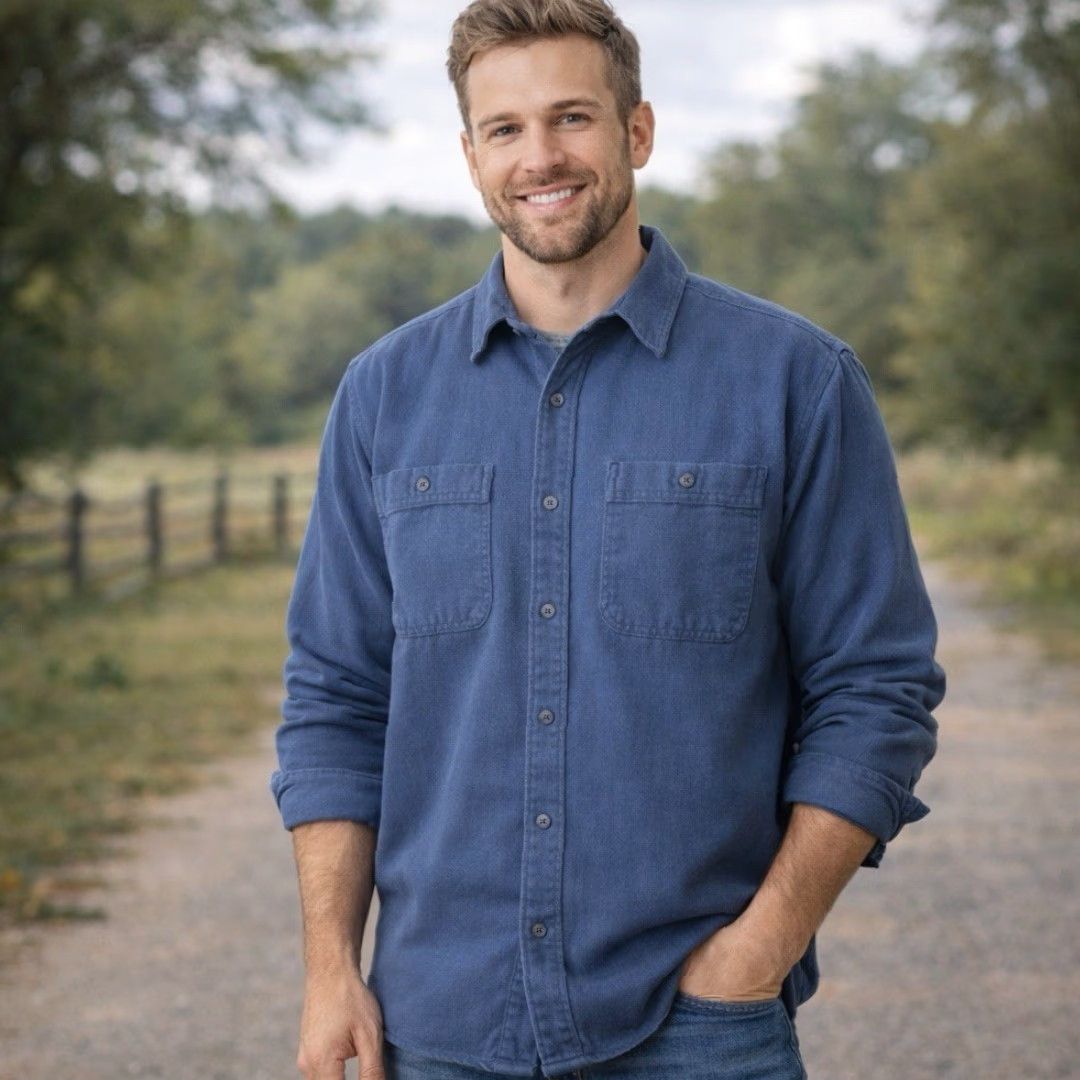 American Eagle Outfitters American Eagle Outfitters Shirt Mens M Blue Relaxed Chamois Flannel Button Cabincore Outdoor Work Garpcore Mock? Size US M / EU 48-50 / 2 - 2 Thumbnail
