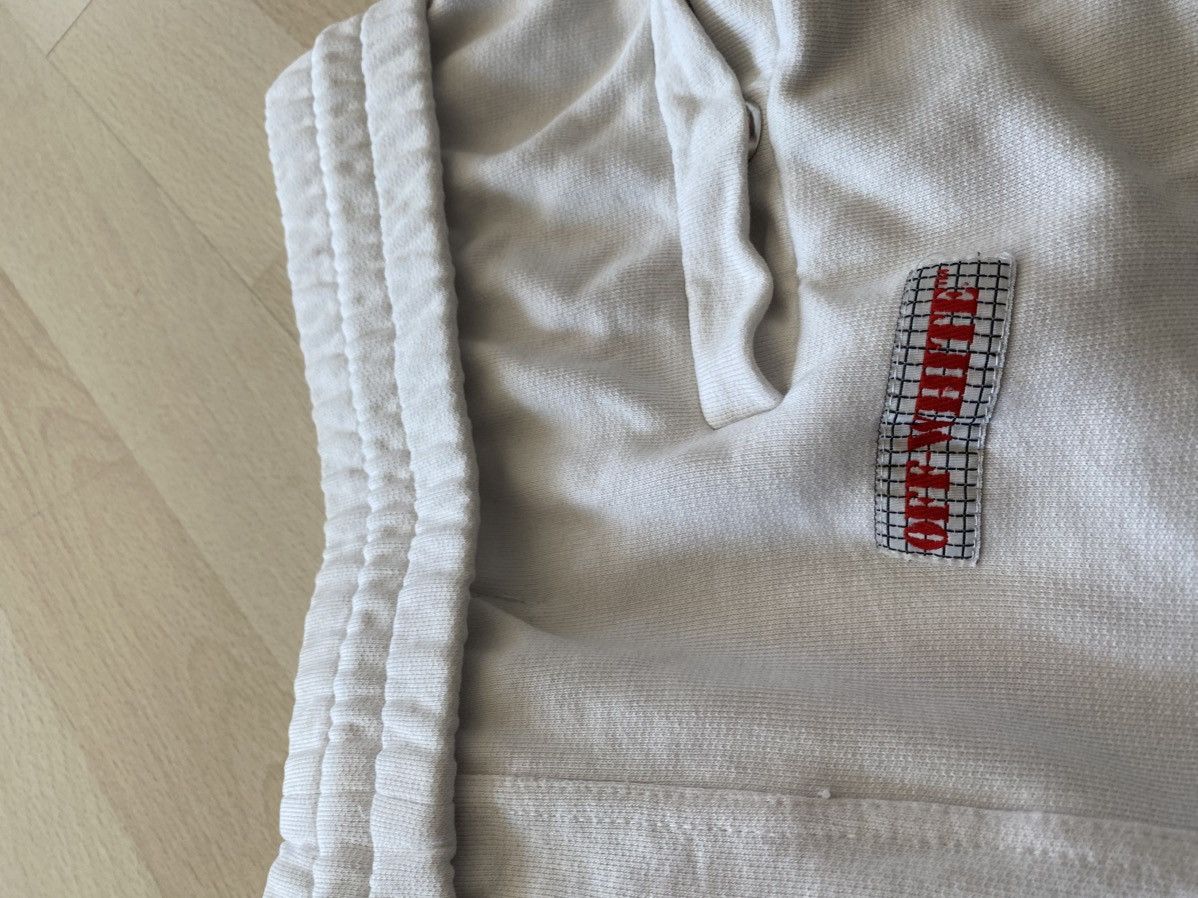 Off-White Off-White White Logo Jogger Sweatpants Size US 33 - 12 Thumbnail