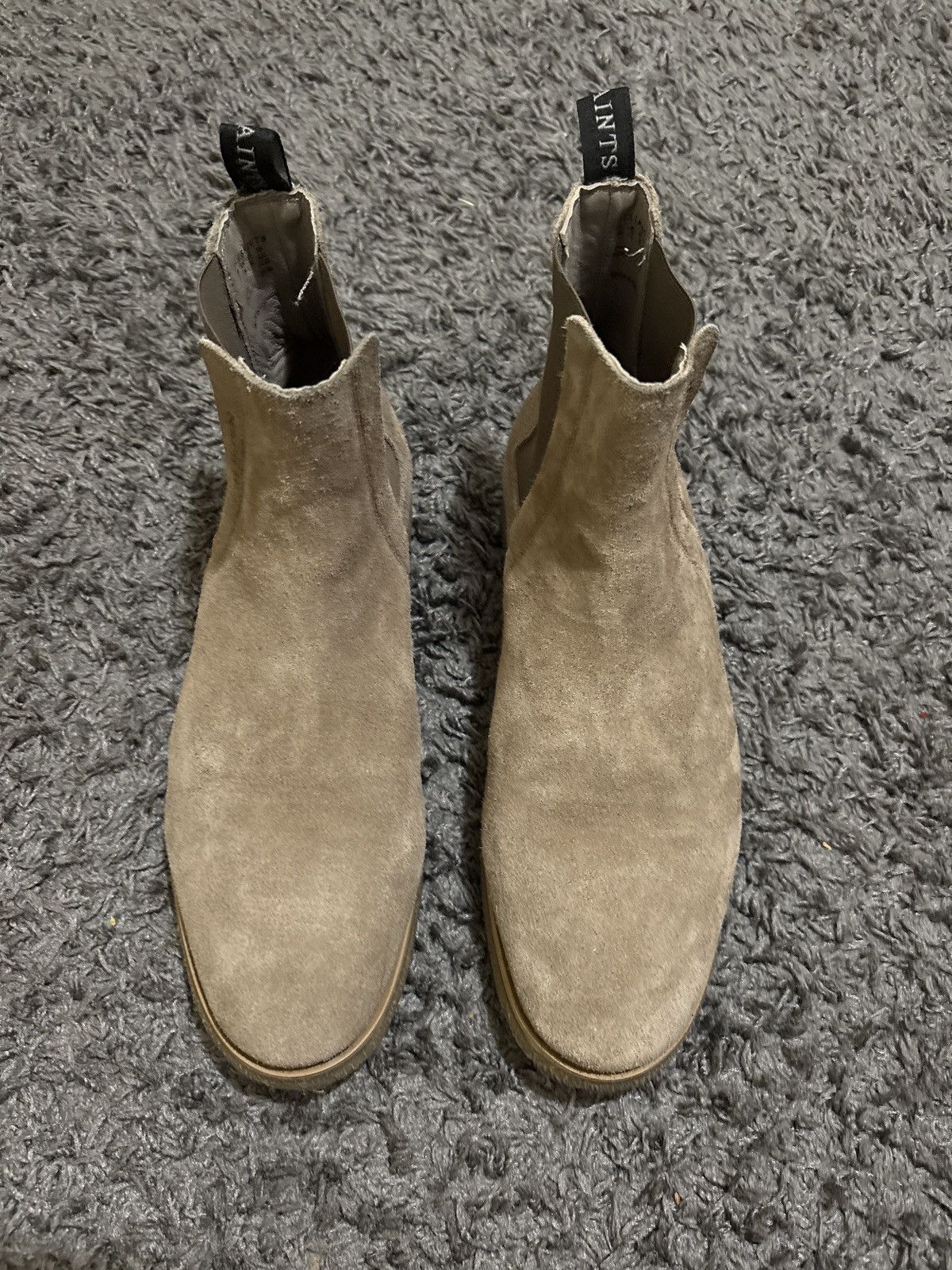 Allsaints Allsaints Tan Suede Chelsea Boots Size US 10 / EU 43 - 1 Thumbnail