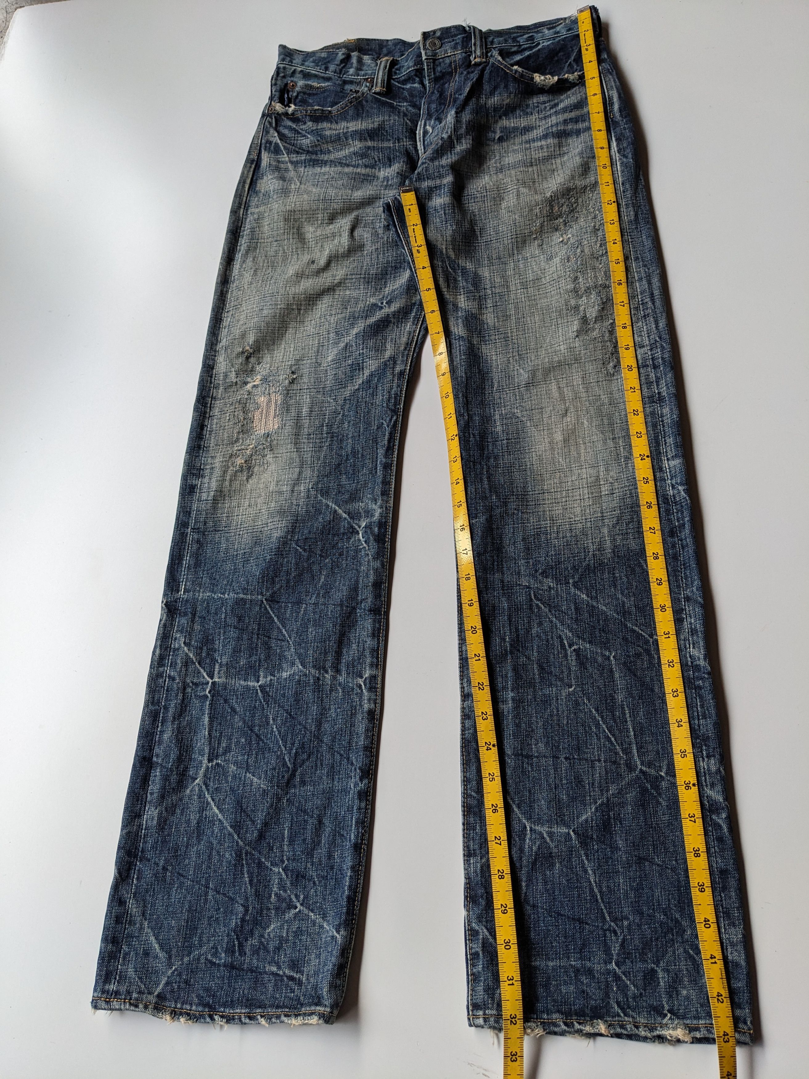 Eternal × Japanese Brand × Jean Eternal clawmark faded 18oz jeans Size US 32 / EU 48 - 11 Thumbnail