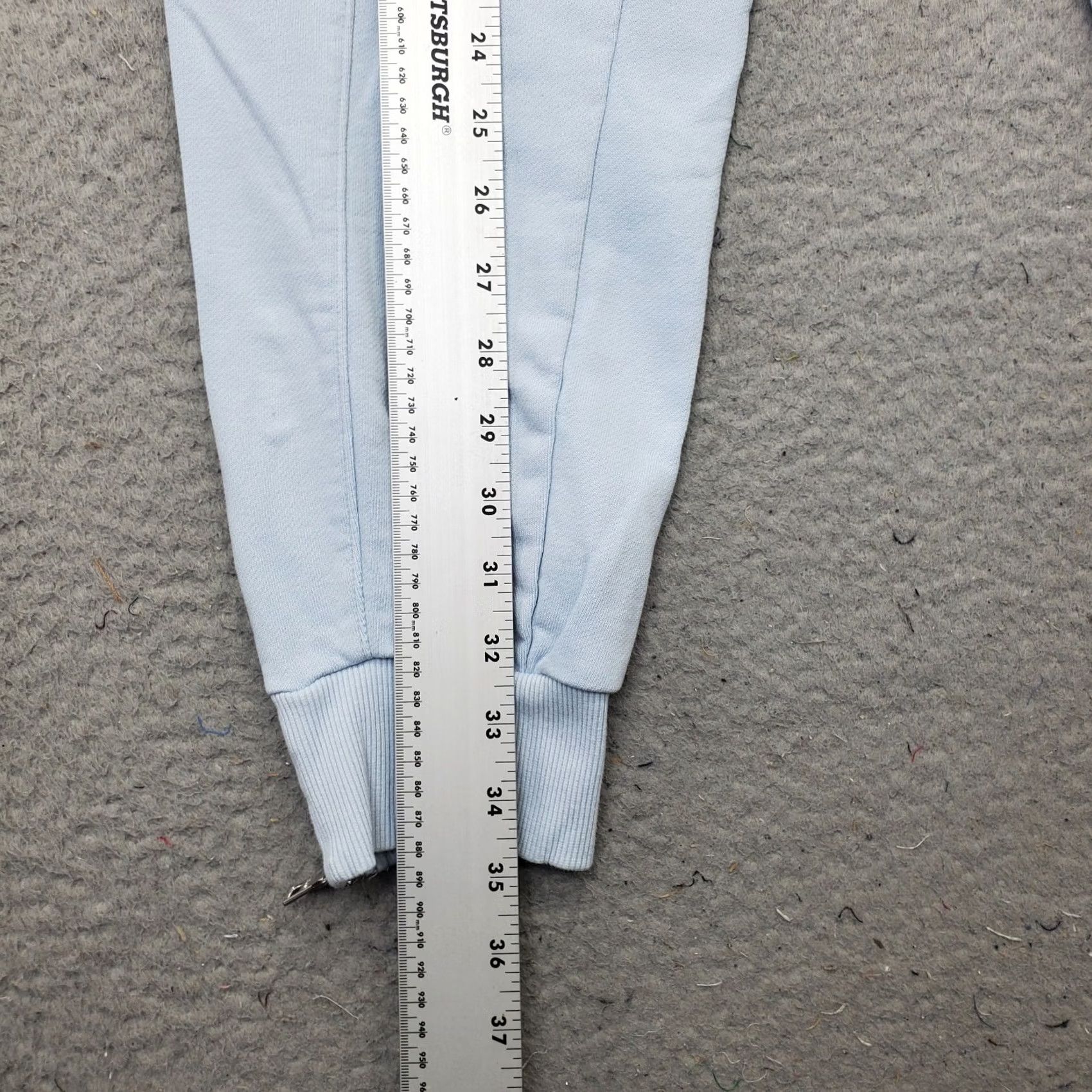DKNY DKNY Sport Jogger Pants Womens L Blue Loose Fit Tapered Leg Drawstring Waist Knit Inseam 26.25" Casual Image-Driven Shipping Mens Size 36" / US 14 / IT 50 - 4 Thumbnail