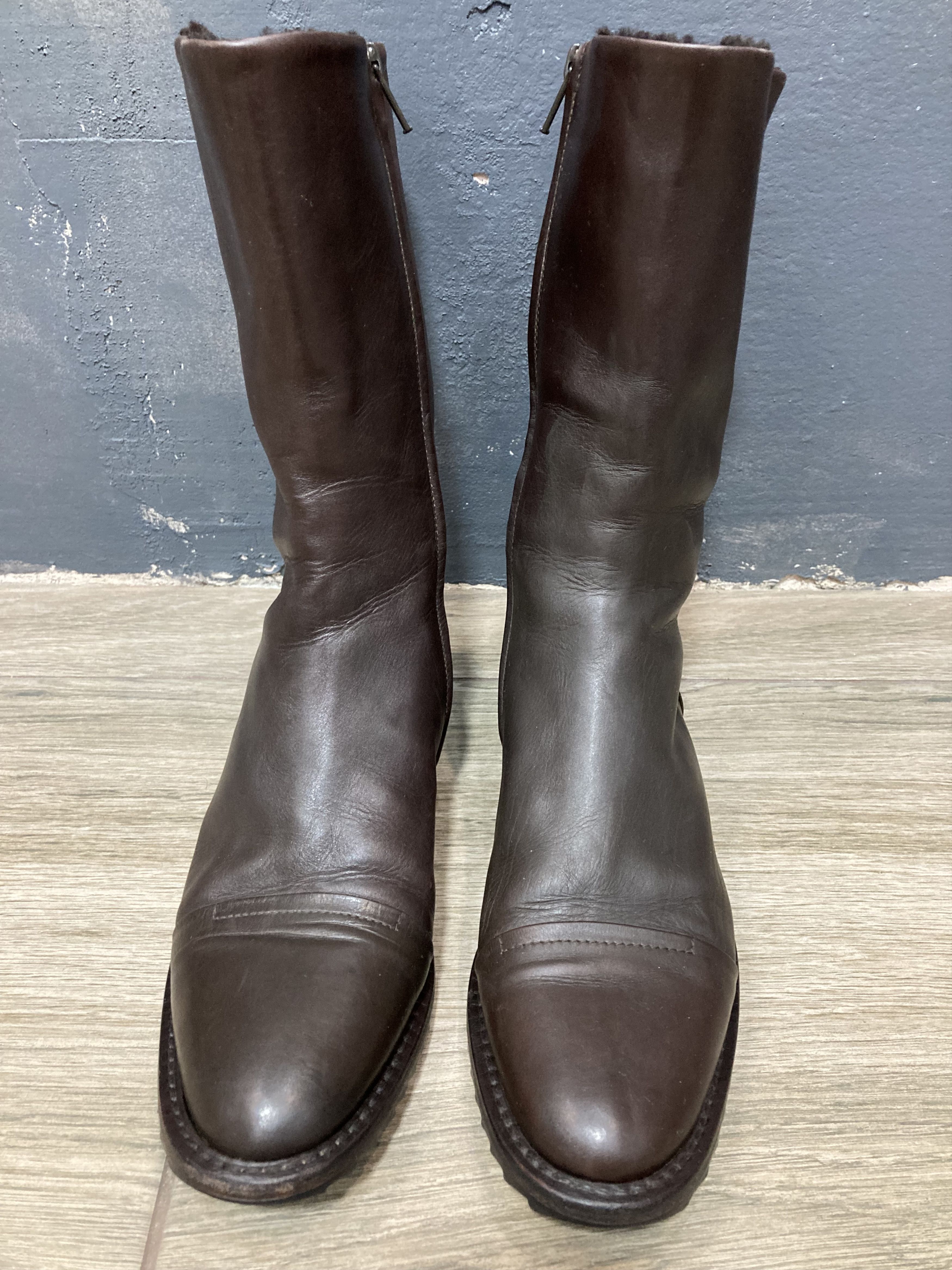 Jil Sander Vintage Jil Sander Classic Brown Leather Boots‎ Size US 7.5 / IT 37.5 - 2 Thumbnail