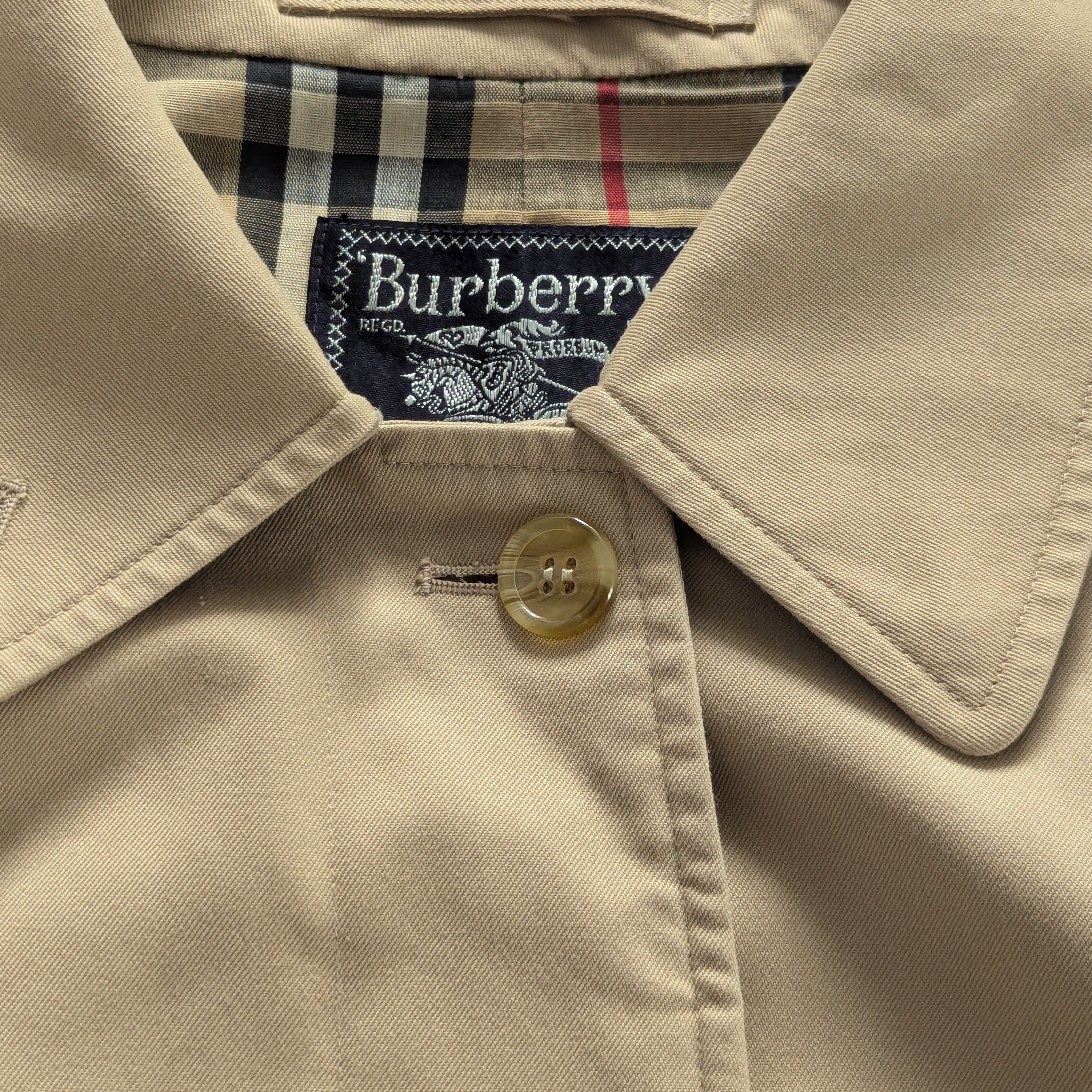 Burberry × Vintage Vintage Burberrys Womens Long Coat Nova Check MadeInEngland Size L / US 10 / IT 46 - 3 Thumbnail