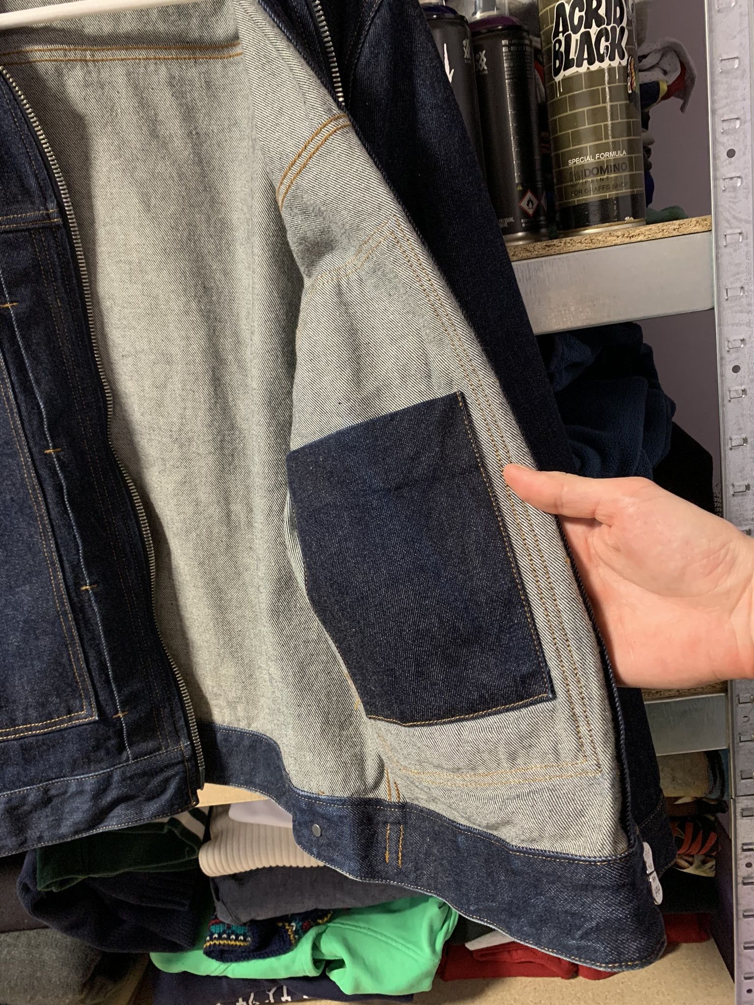 Officine Generale Officine Generale Cillian Denim Zip Trucker Jacket - M Size US M / EU 48-50 / 2 - 8 Thumbnail