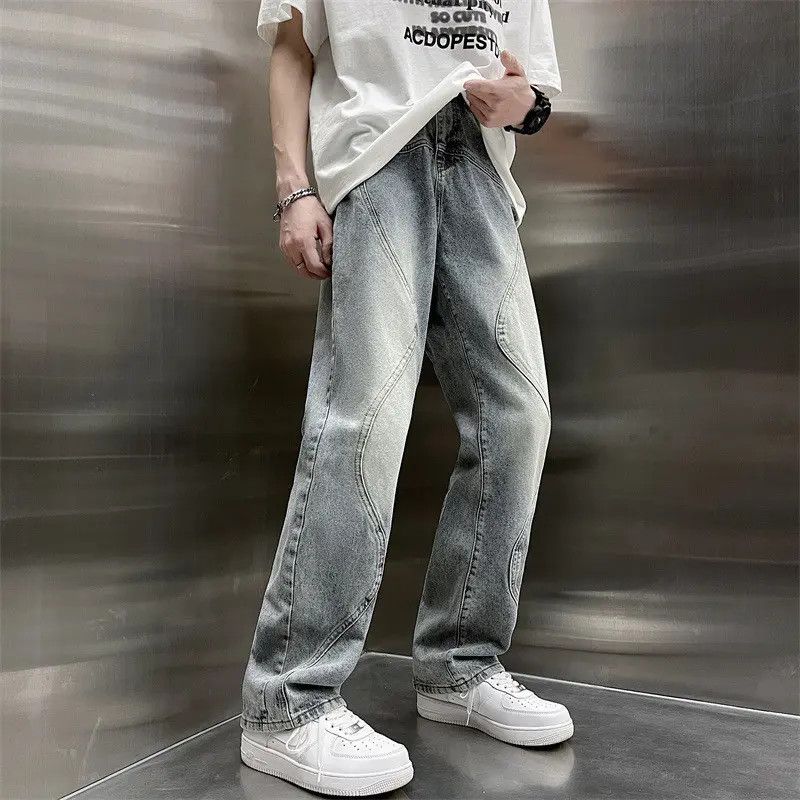 Japanese Brand × Jean Retro wide leg straight leg loose jeans Size US 30 / EU 46 - 1 Thumbnail
