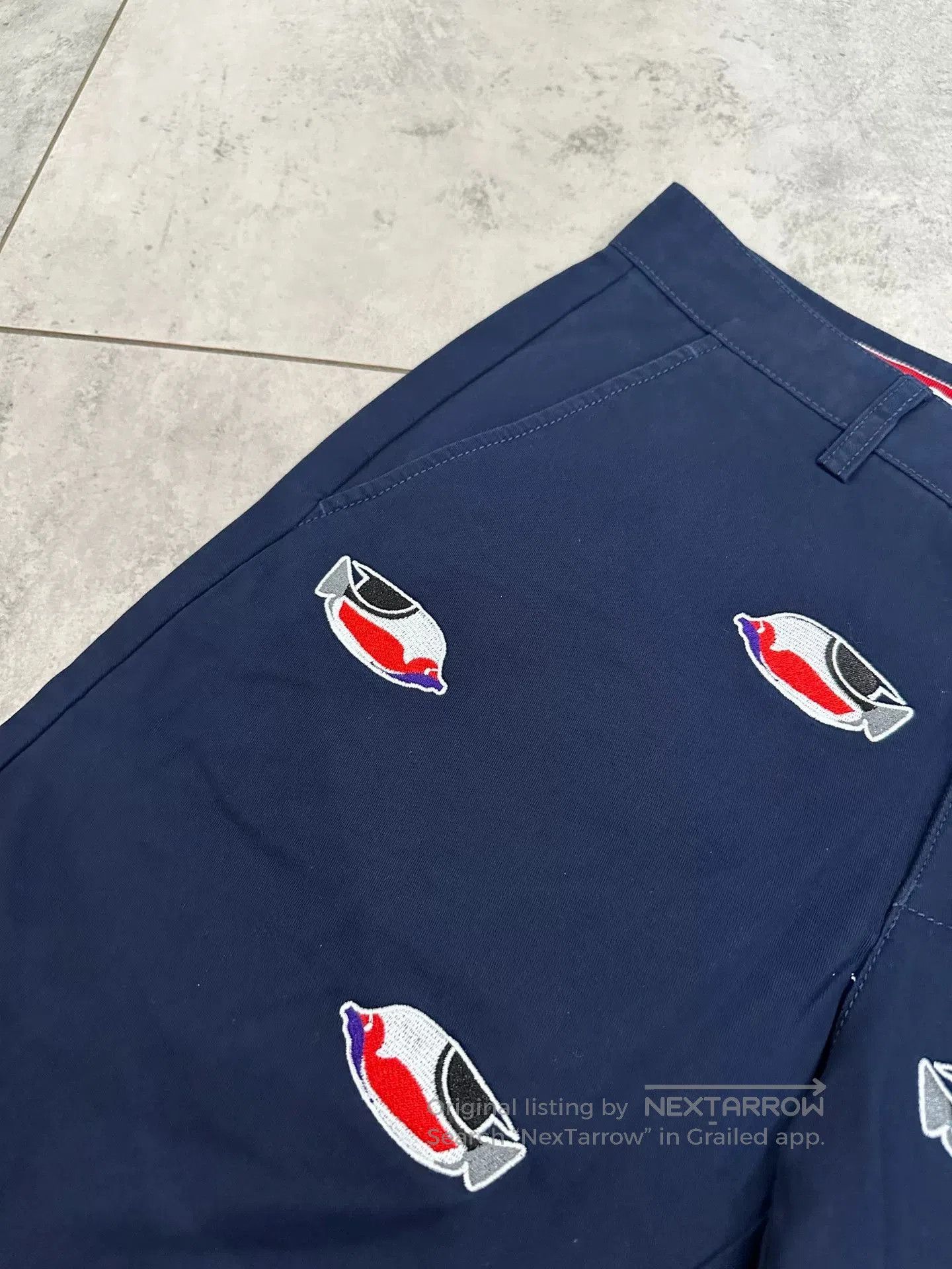 Thom Browne Thom Browne Men's Embroidered Shorts. Size US 32 / EU 48 - 3 Thumbnail