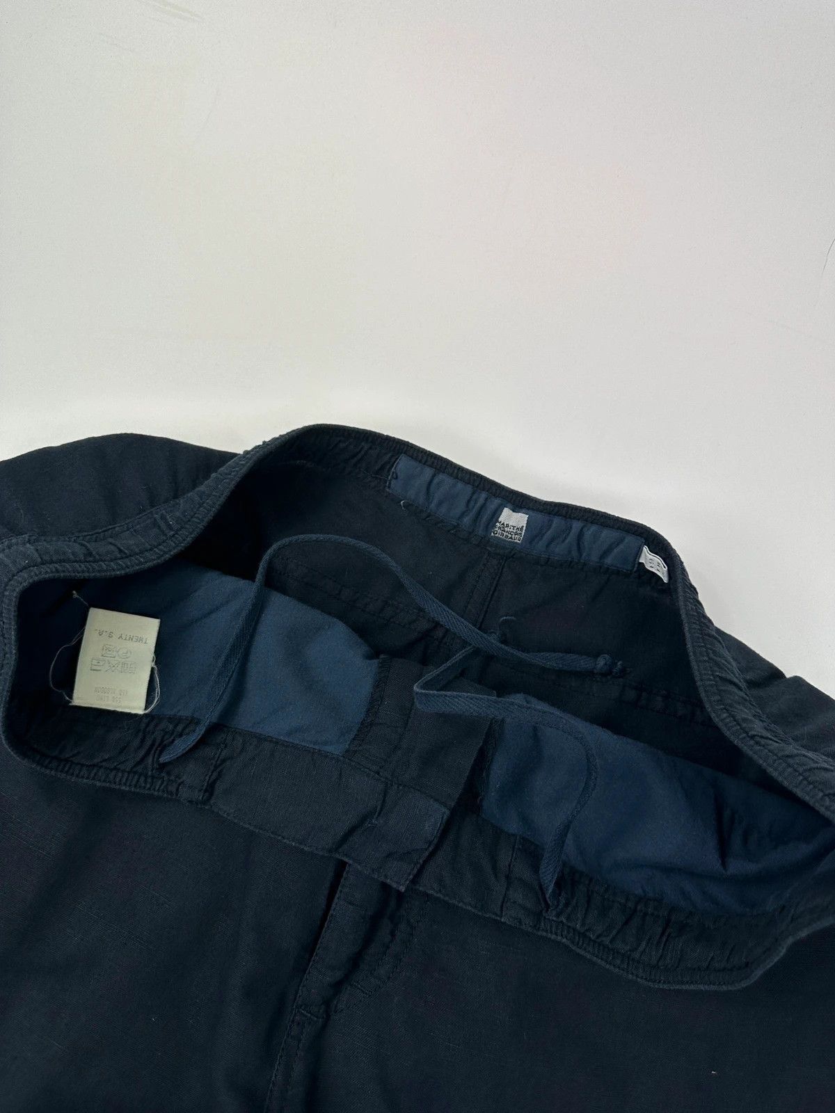 Marithe + Francois Girbaud MFG 90s Navy Linen & Cottons Cargo Parachute Pants Size US 32 / EU 48 - 10 Thumbnail