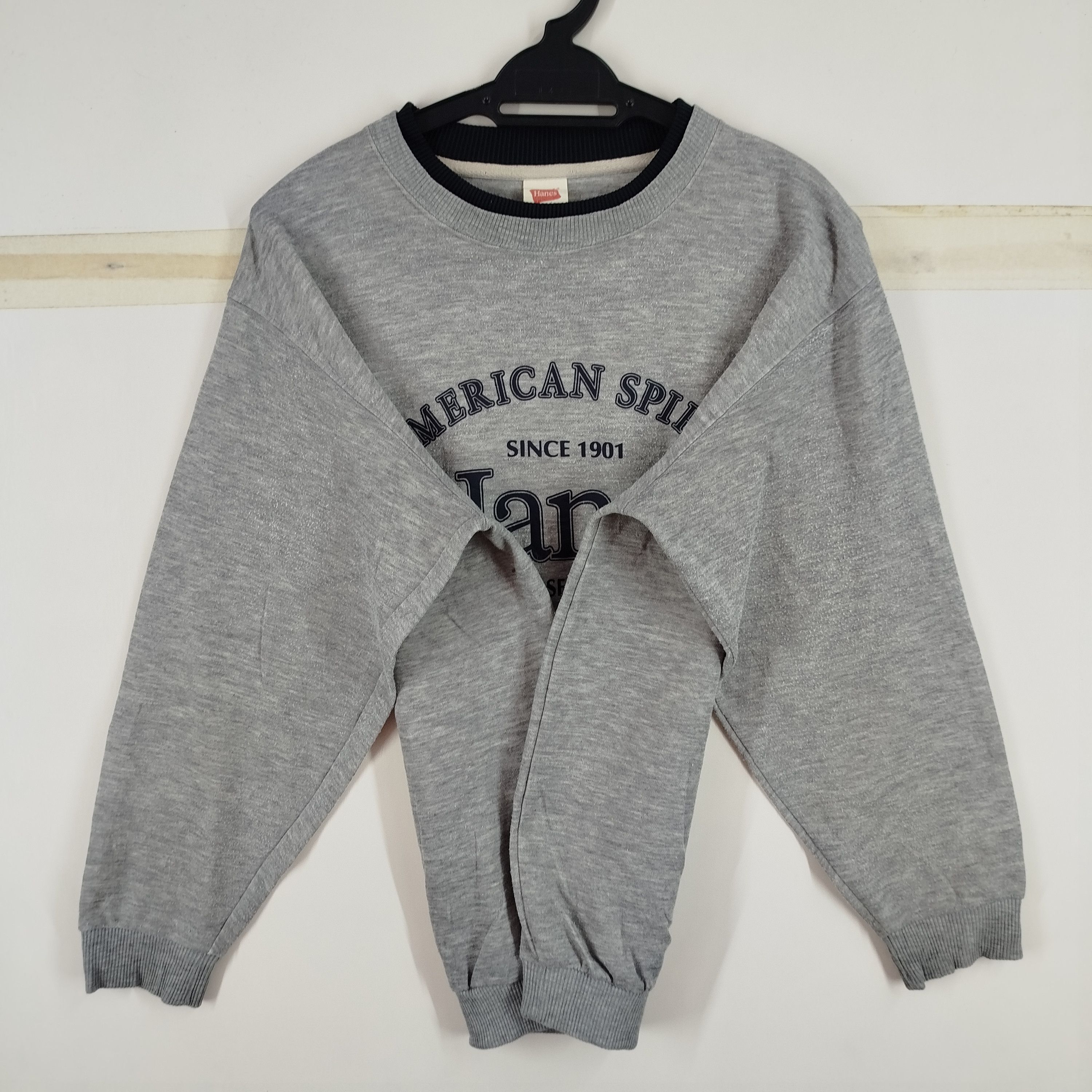 Designer × Hanes Vintage Hanes American Spirit Big Spell Out Y2K Size US M / EU 48-50 / 2 - 3 Thumbnail