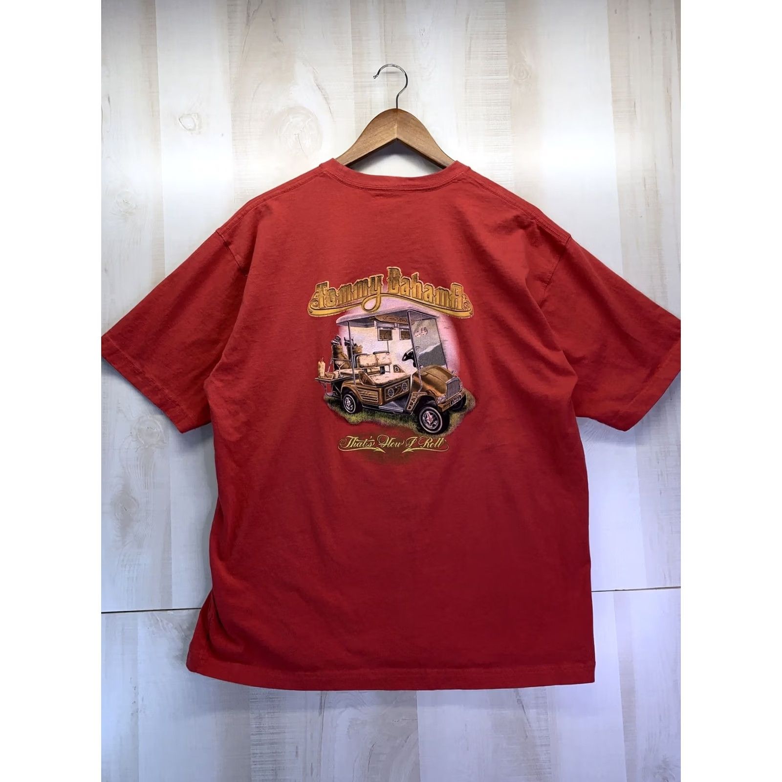 Tommy Bahama Tommy Bahama Shirt-3807 Men’s SZ L Crew Neck Short Sleeve Red Graphic Print Distressed T Shirt 4051 Size US L / EU 52-54 / 3 - 6 Thumbnail