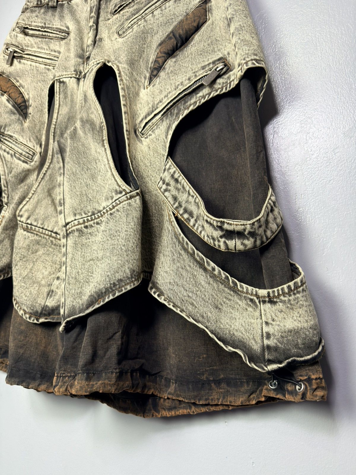 Other StArt Exceed End Cut-out Denim Shorts Size US 32 / EU 48 - 4 Thumbnail