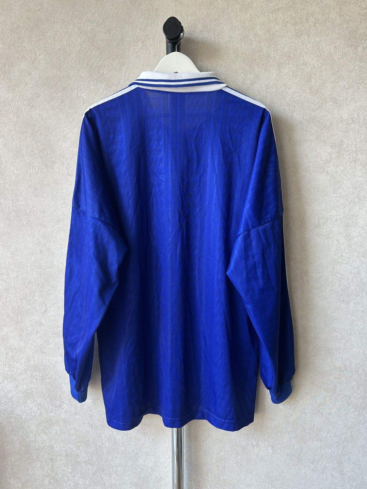 Adidas Vintage 90s Adidas Diamond Print Long Sleeve Soccer Jersey Size US XL / EU 56 / 4 - 3 Thumbnail