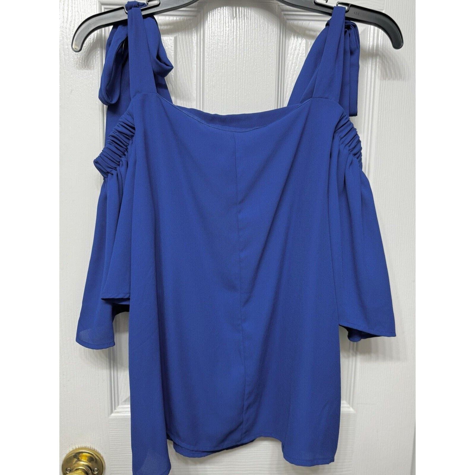 Other New York & Co. Sweet Pea Cold Shoulder Blouse, Straps Tie S Size S / US 4 / IT 40 - 5 Thumbnail