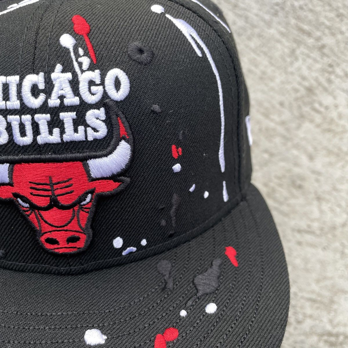 New Era Sick splash Embroidery Chicago bulls hat Size ONE SIZE - 8 Thumbnail