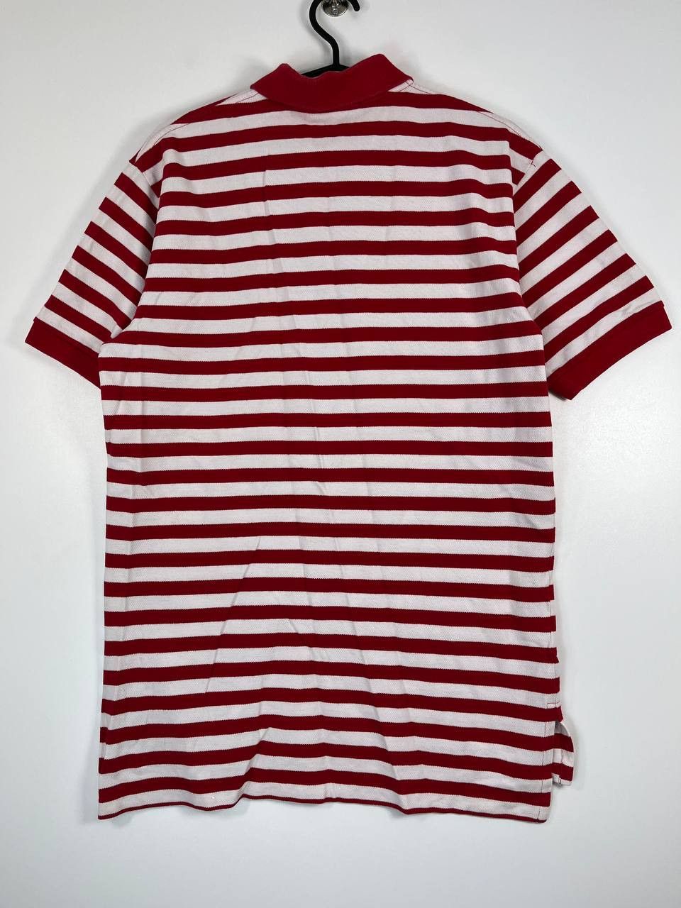Polo Ralph Lauren Polo Ralph Lauren Striped Polo Shirt Red White Short Size M Size US M / EU 48-50 / 2 - 7 Thumbnail