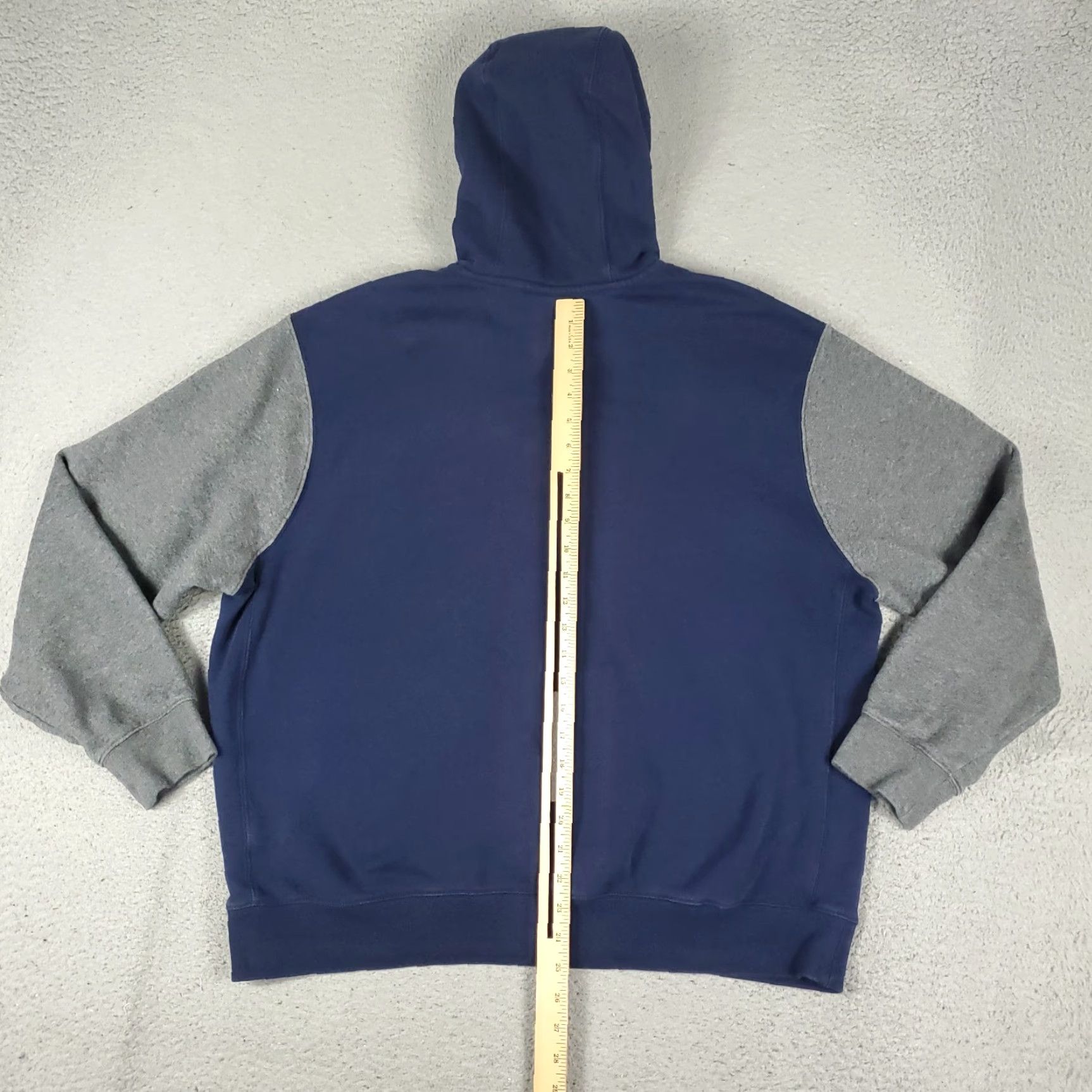 Nike Nike Hoodie Mens XL Blue Swoosh Pullover Sweatshirt | Crew Neck | Long Sleeve | Logo | Polyester Knit | All Seasons | Vintage: No Size US XL / EU 56 / 4 - 6 Thumbnail