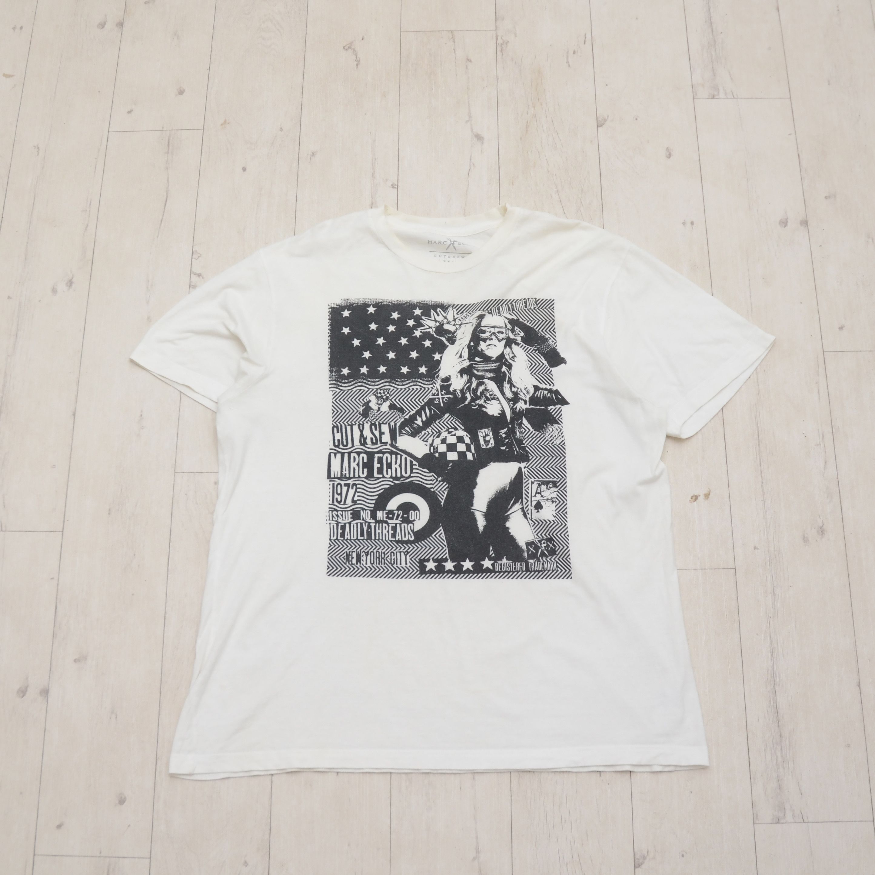 Marc Ecko Vintage Marc Ecko T-Shirt Biker Girls Graphic Tee Y2K USA Size US XL / EU 56 / 4 - 1 Thumbnail