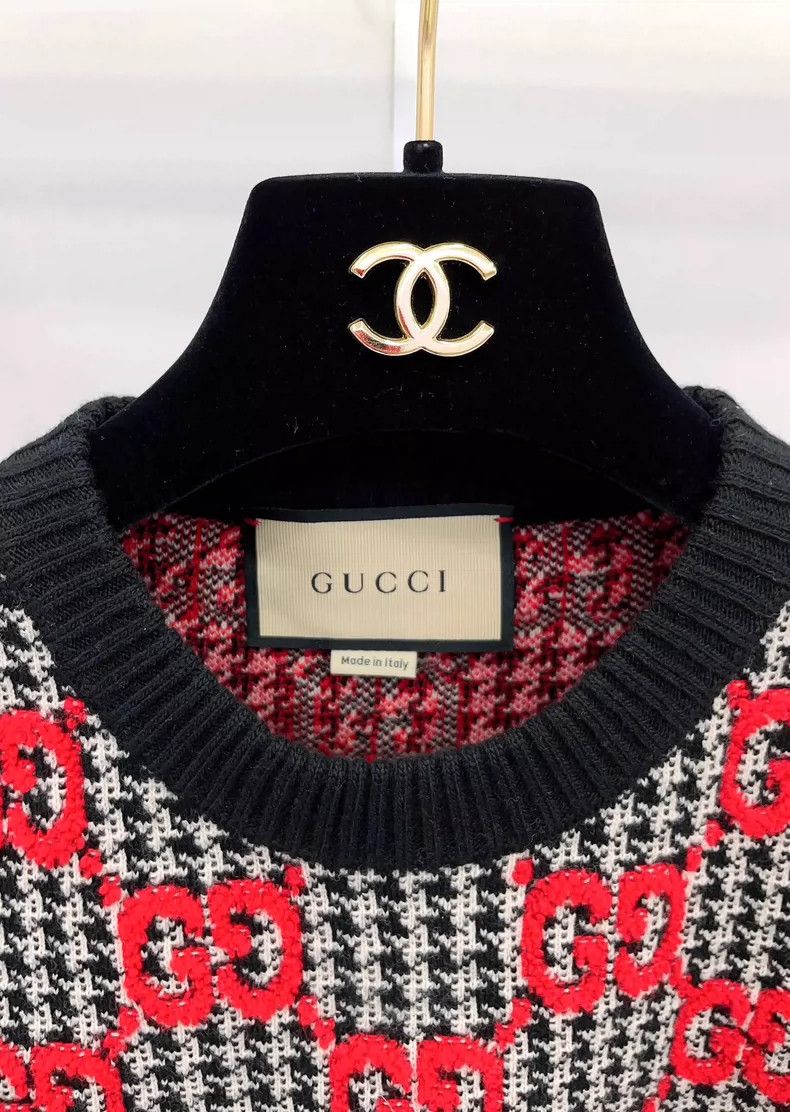 Gucci Gucci GG knot velvet thousand-bird plaid women's wool short Size M / US 6-8 / IT 42-44 - 3 Thumbnail