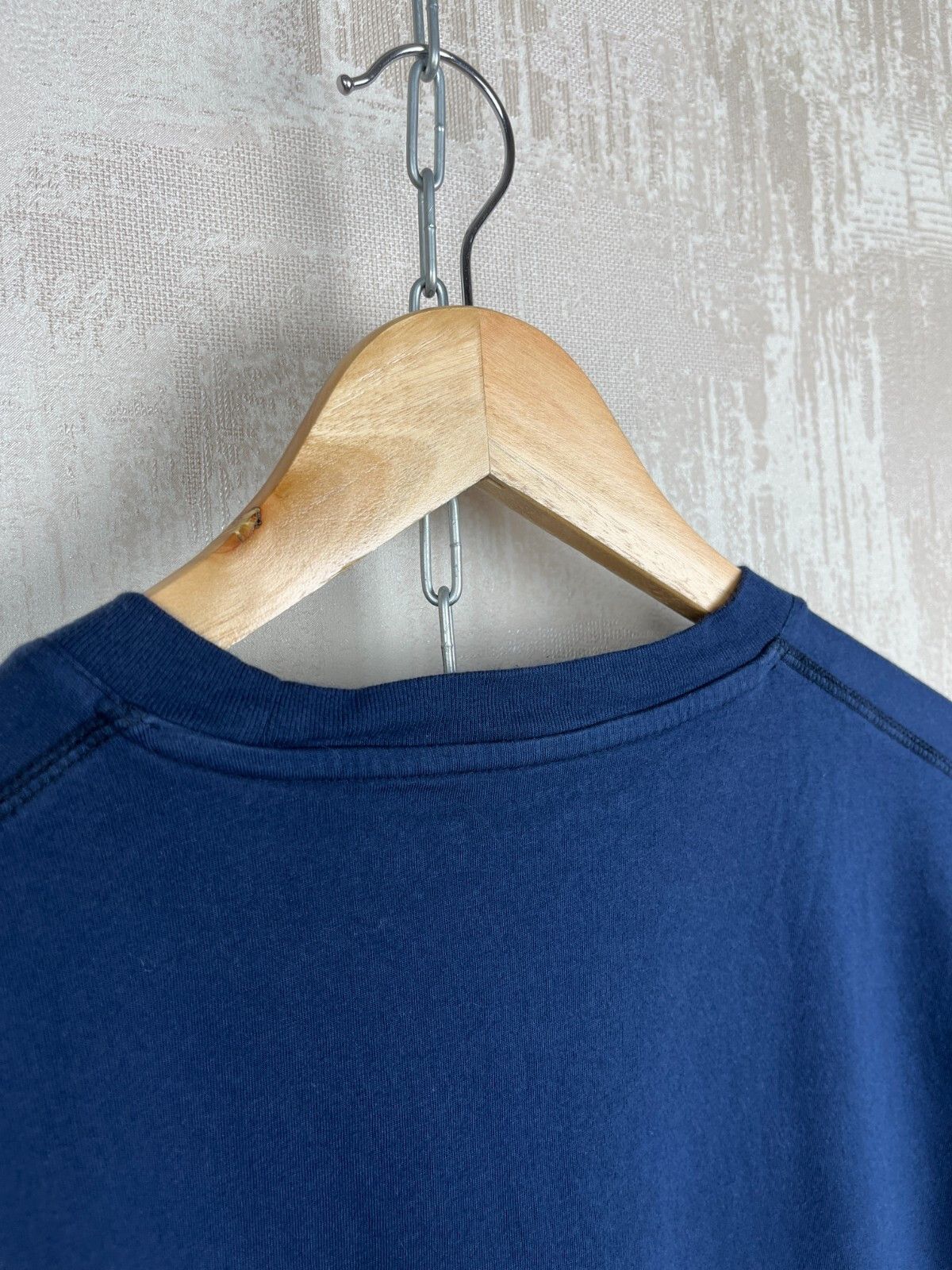 Universal Works Universal Works Print Pocket Men's T-shirt Size L Navy Blue Size US L / EU 52-54 / 3 - 17 Thumbnail