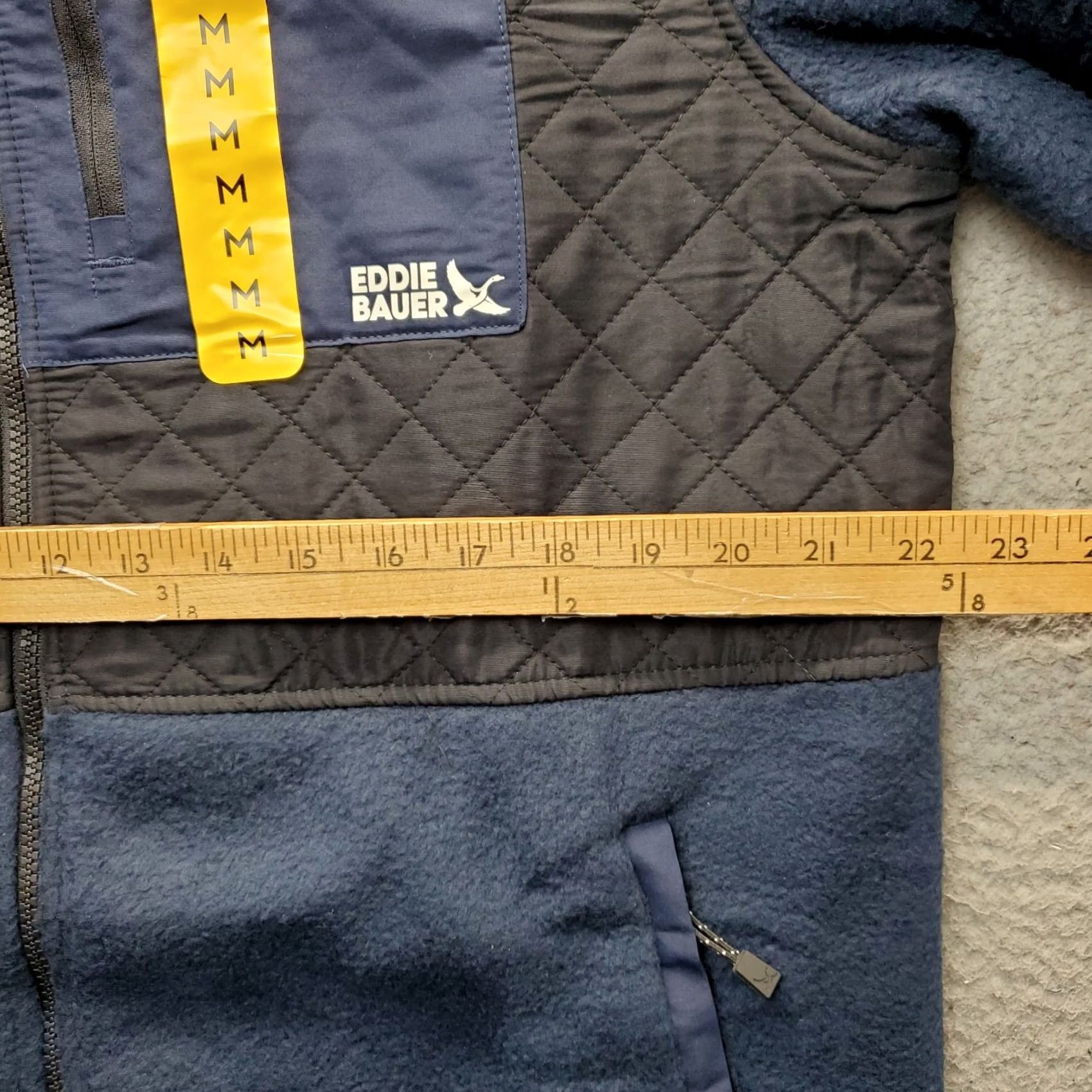 Eddie Bauer Eddie Bauer Mixed Media Fleece Jacket Mens M Multicolor Quilted Full Zip Shirt Jacket Mens Multicolor 90s Design Not Applicable Size US M / EU 48-50 / 2 - 4 Thumbnail