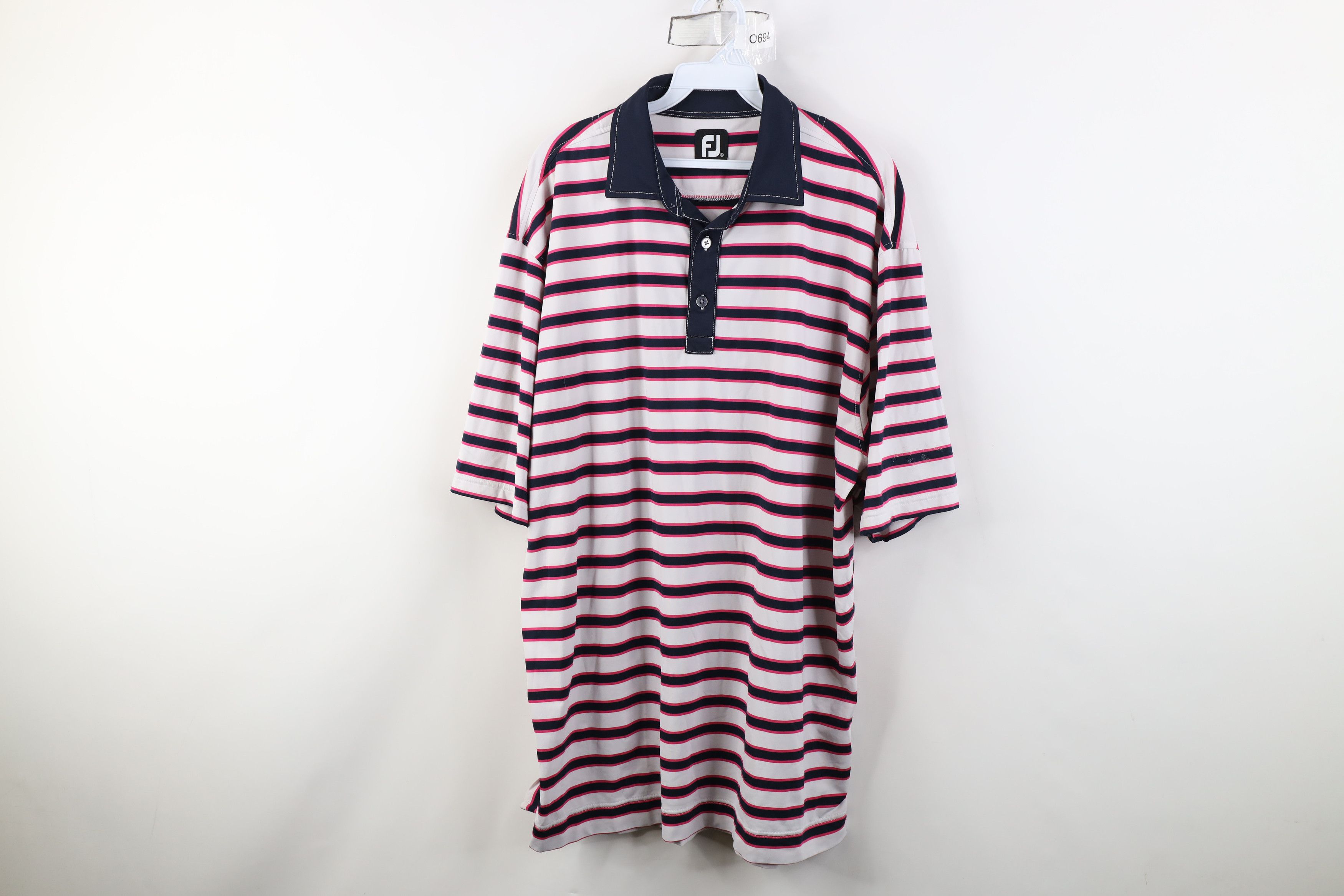 Footjoy FootJoy Color Block Stretch Collared Golf Polo Shirt Golfing Size US XL / EU 56 / 4 - 1 Thumbnail