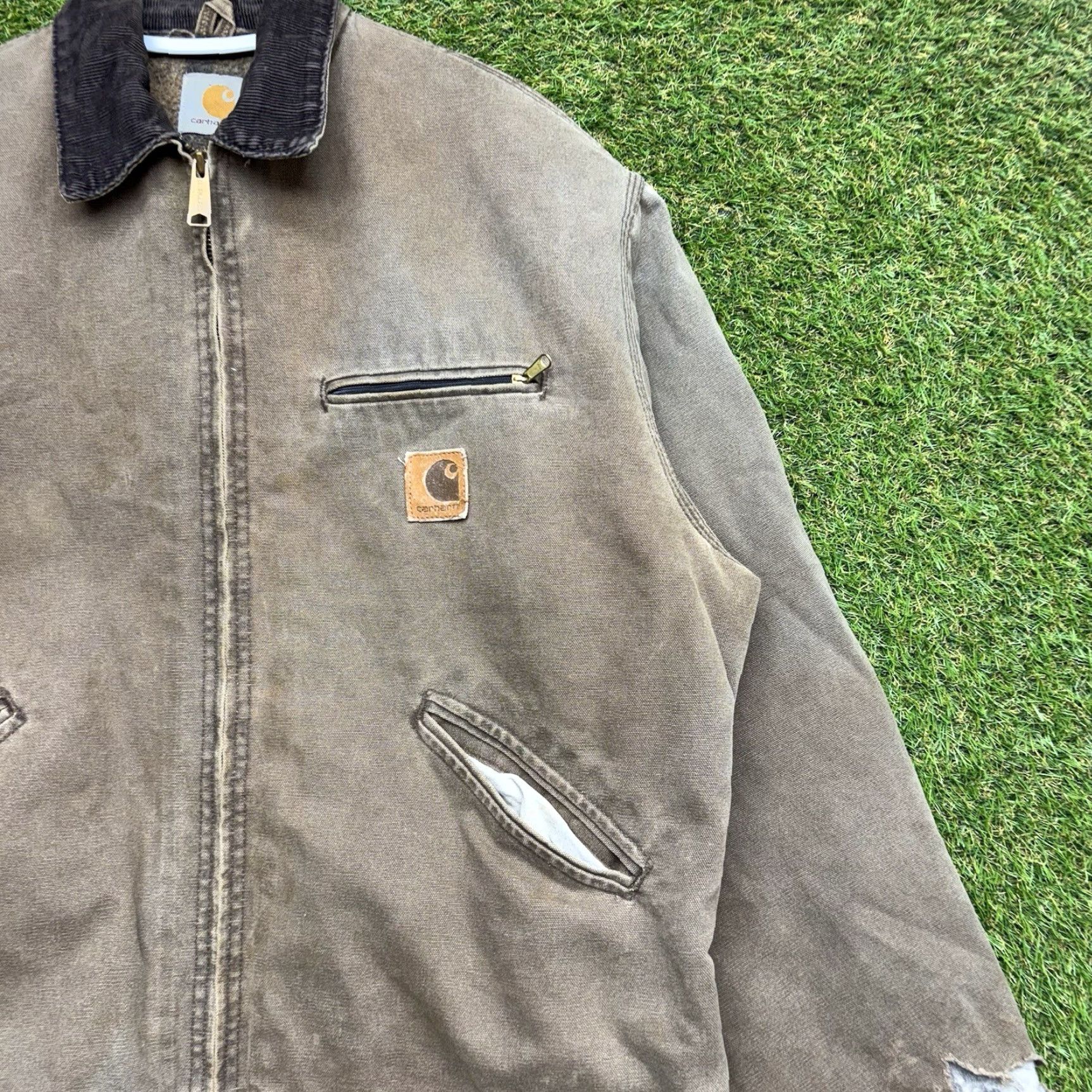 Carhartt VINTAGE Carhartt J97 Detroit Jacket Mens XL Canvas Bomber Jacket Casual Workwear Size US XL / EU 56 / 4 - 3 Thumbnail