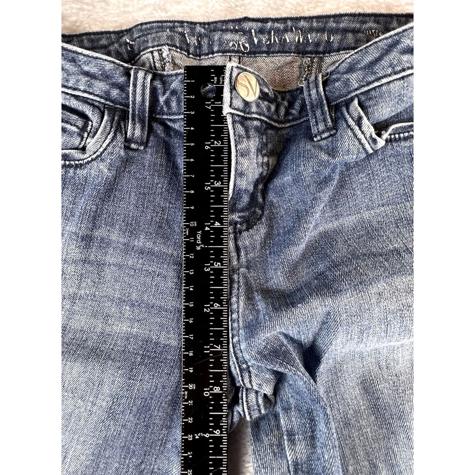 Vintage Simply Vera Wang Jeans Womens 4 Blue Ankle City Slim 5-Pocket Design Inseam 29in Adult Womens Size 27" / US 4 / IT 40 - 6 Thumbnail