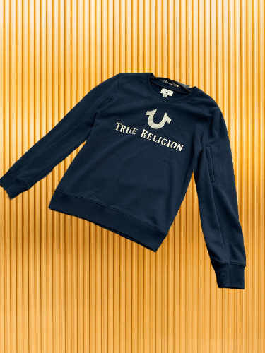 True Religion Women’s True Religion Overprint Logo Print Sweatshirt Size L / US 10 / IT 46 - 1 Thumbnail