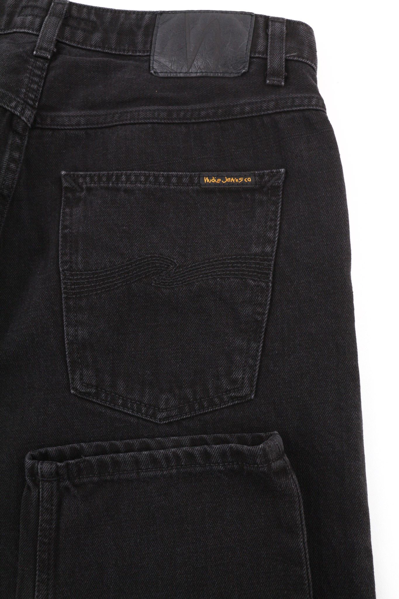 Nudie Jeans BREEZY BRITT W32/L30 Black Worn Zipper Cotton 80667 Size US 32 / EU 48 - 5 Thumbnail
