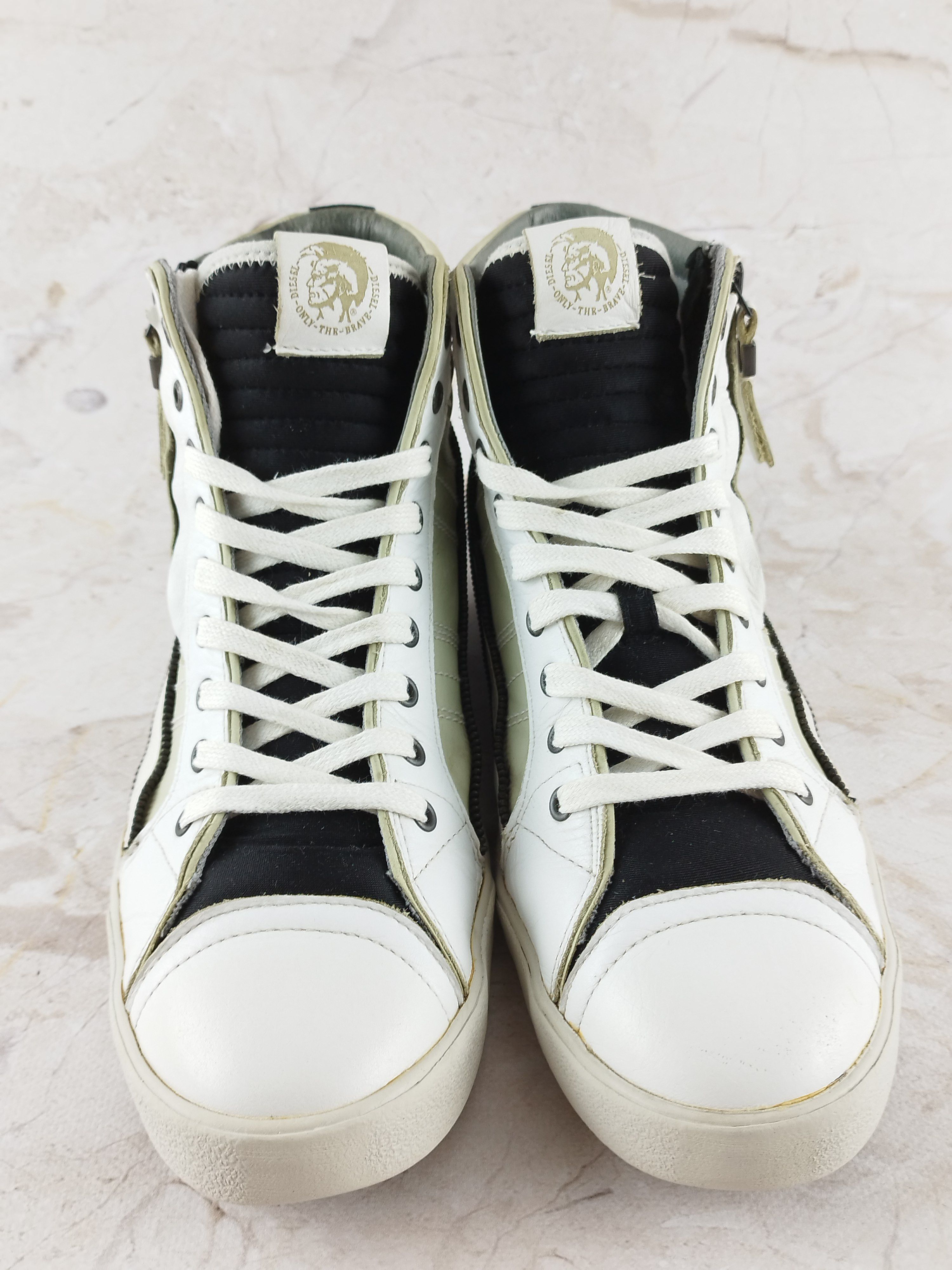 Diesel Diesel D-string High Trainers leather side zip Size US 9 / EU 42 - 5 Thumbnail